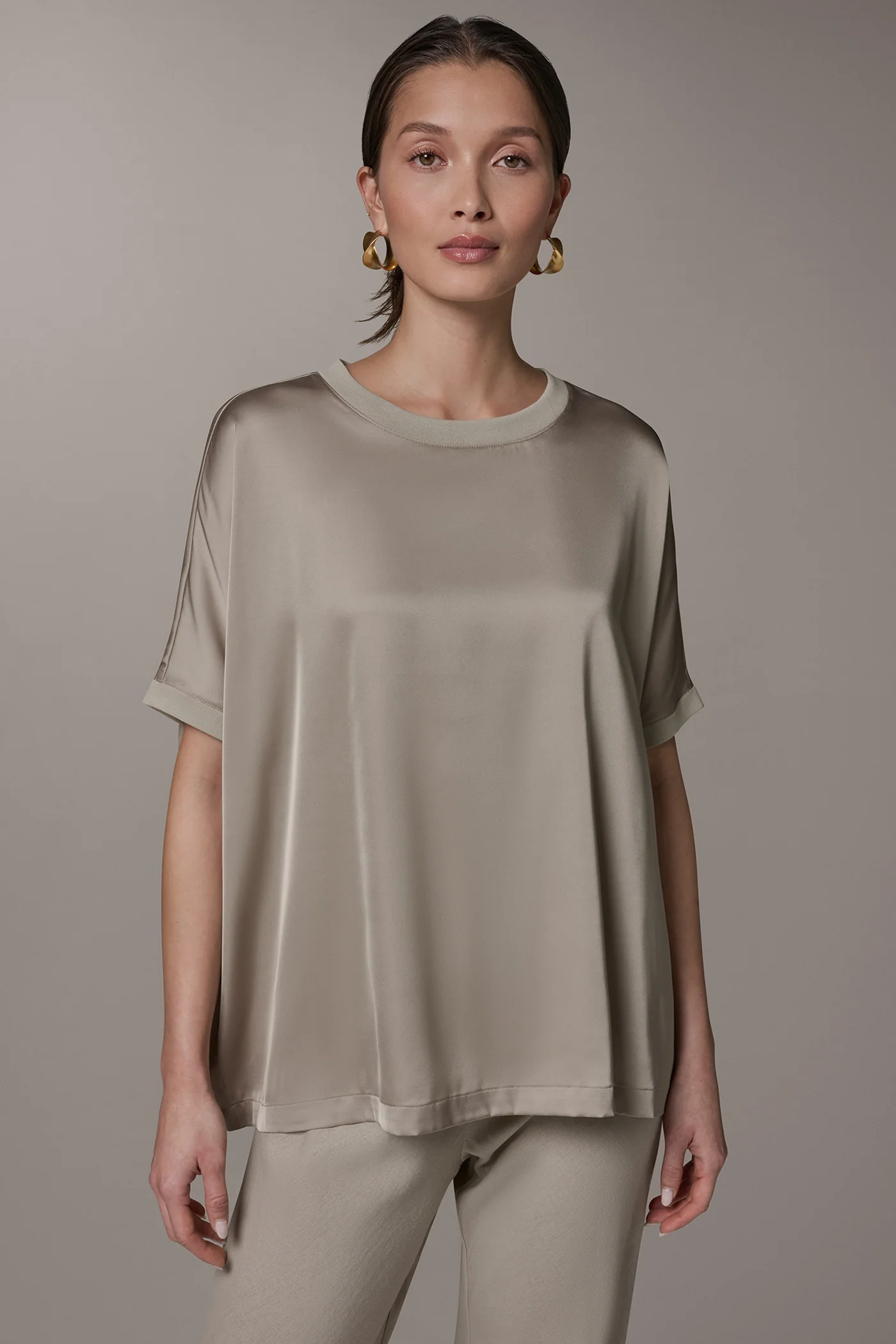 SHORT SLEEVE BOXY BLOUSE - VXVOV