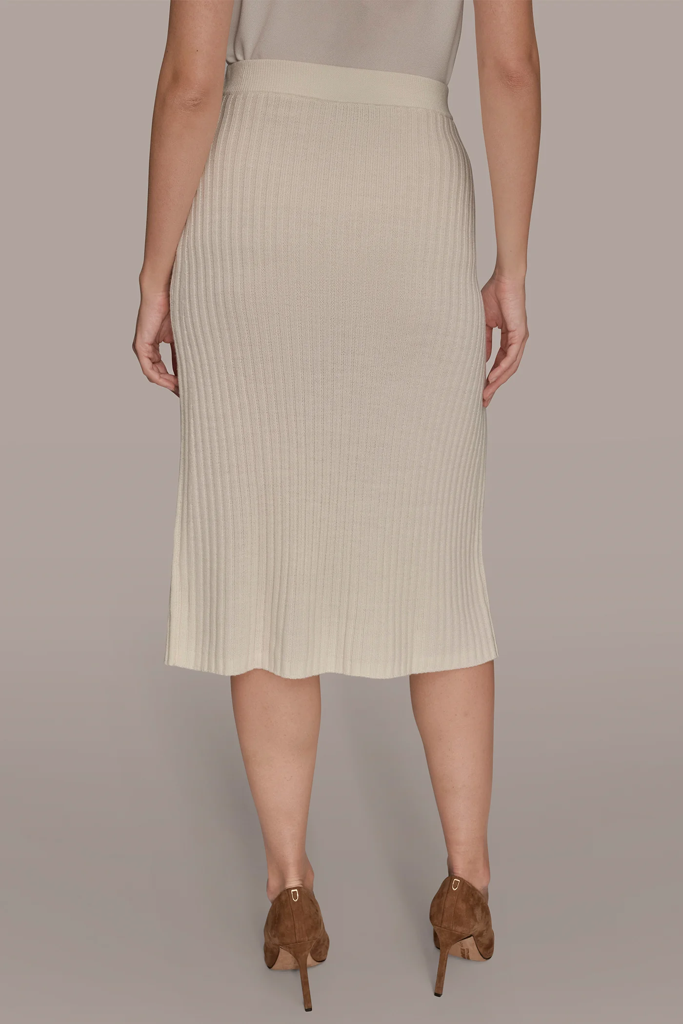 WOOL WRAP MIDI SKIRT - VXVOV