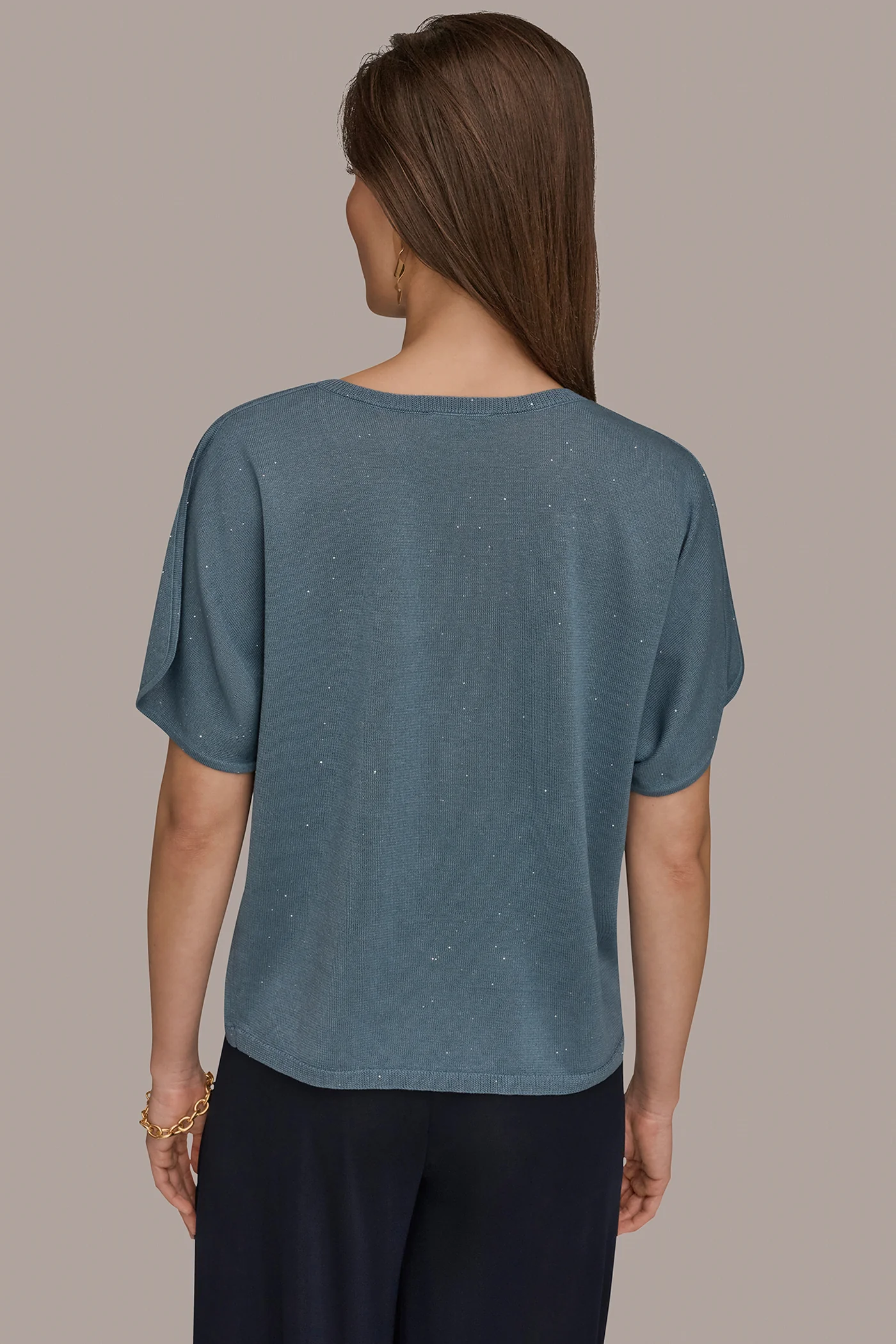SEQUIN SPLIT SLEEVE SWEATER - VXVOV