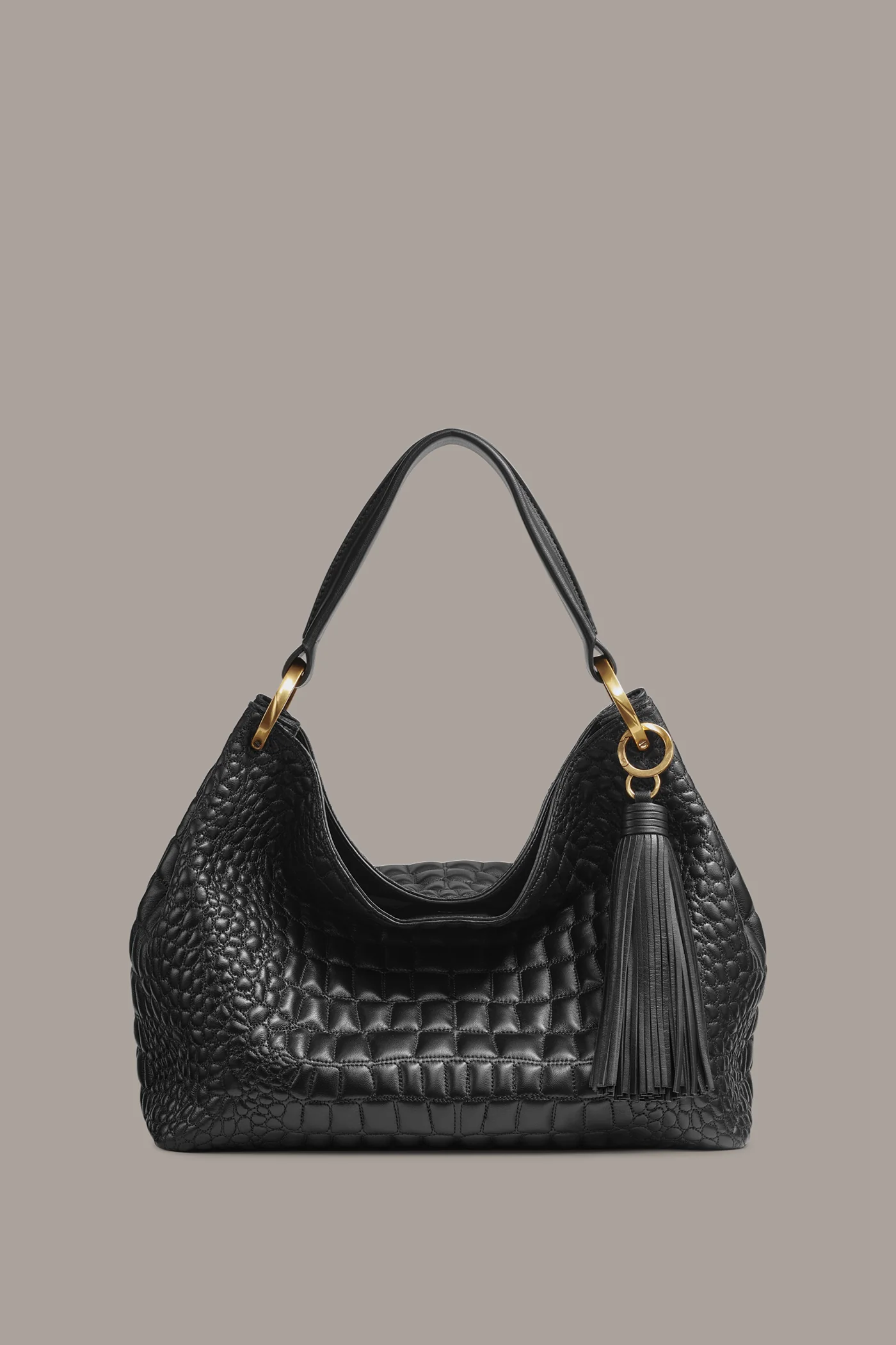 GLENWOOD CROC-EFFECT SHOULDER BAG - VXVOV