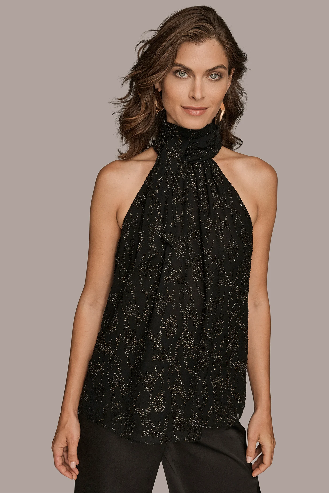 NOVELTY HALTER TOP - VXVOV