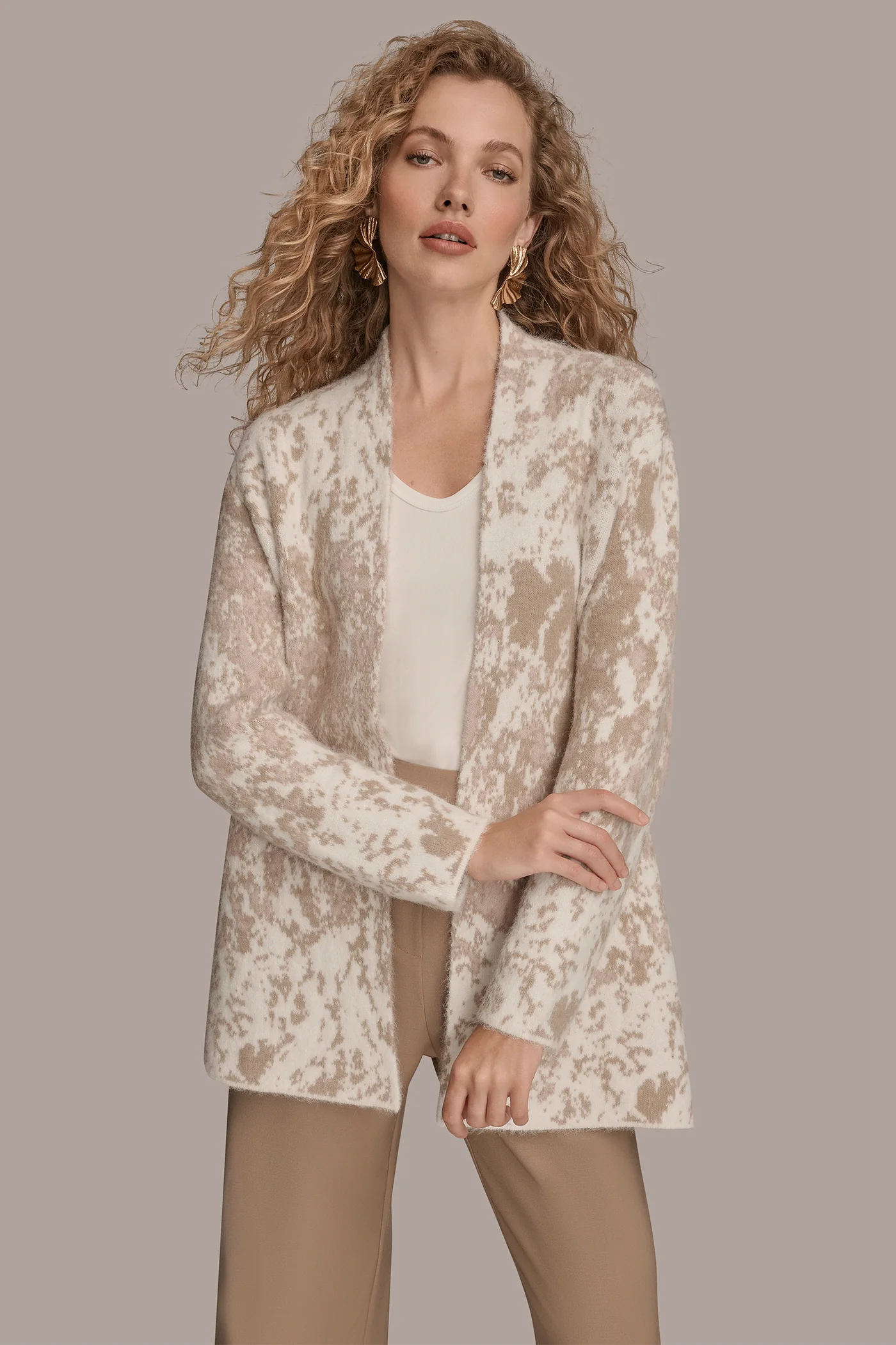 JACQUARD-KNIT CARDIGAN - VXVOV