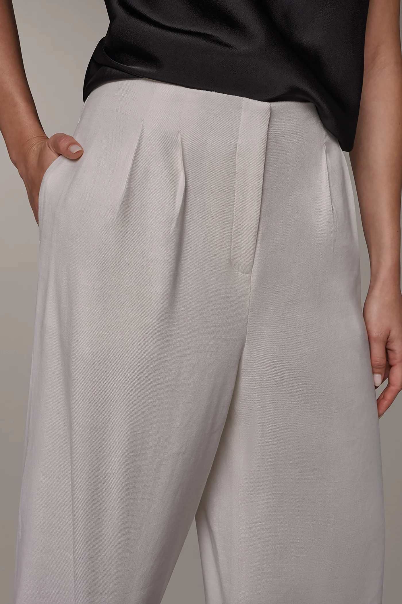 EXTRA HIGH-RISE PLEATED WIDE-LEG PANT - VXVOV