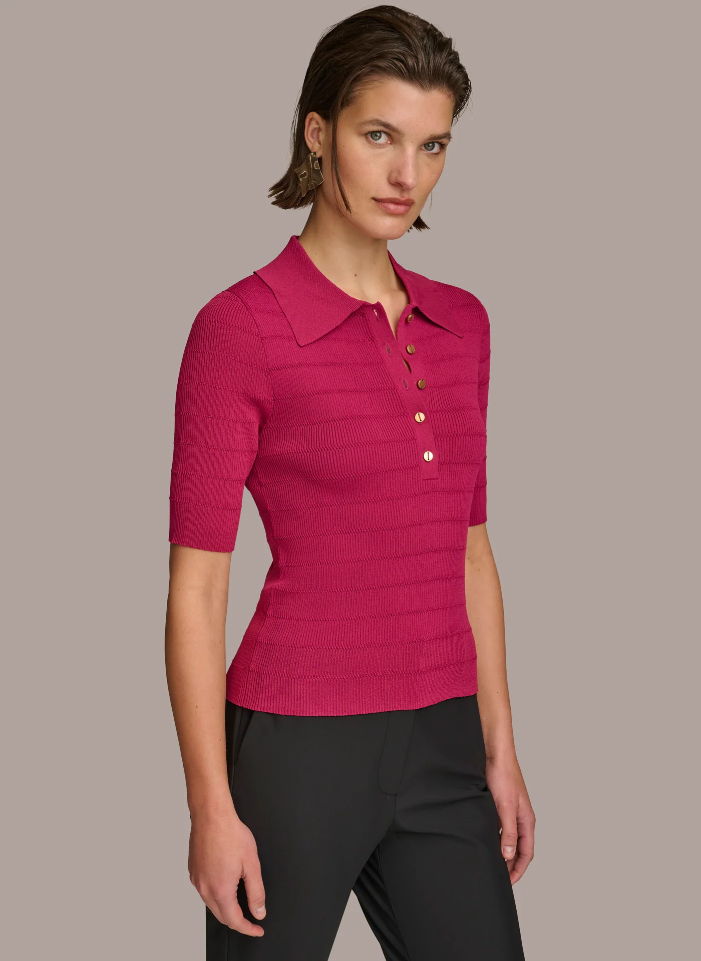 COLLAR BUTTON TOP - VXVOV