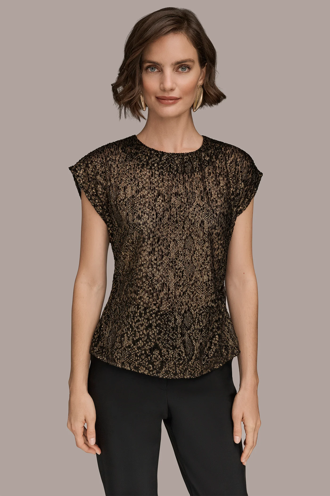 METALLIC BURNOUT TOP - VXVOV