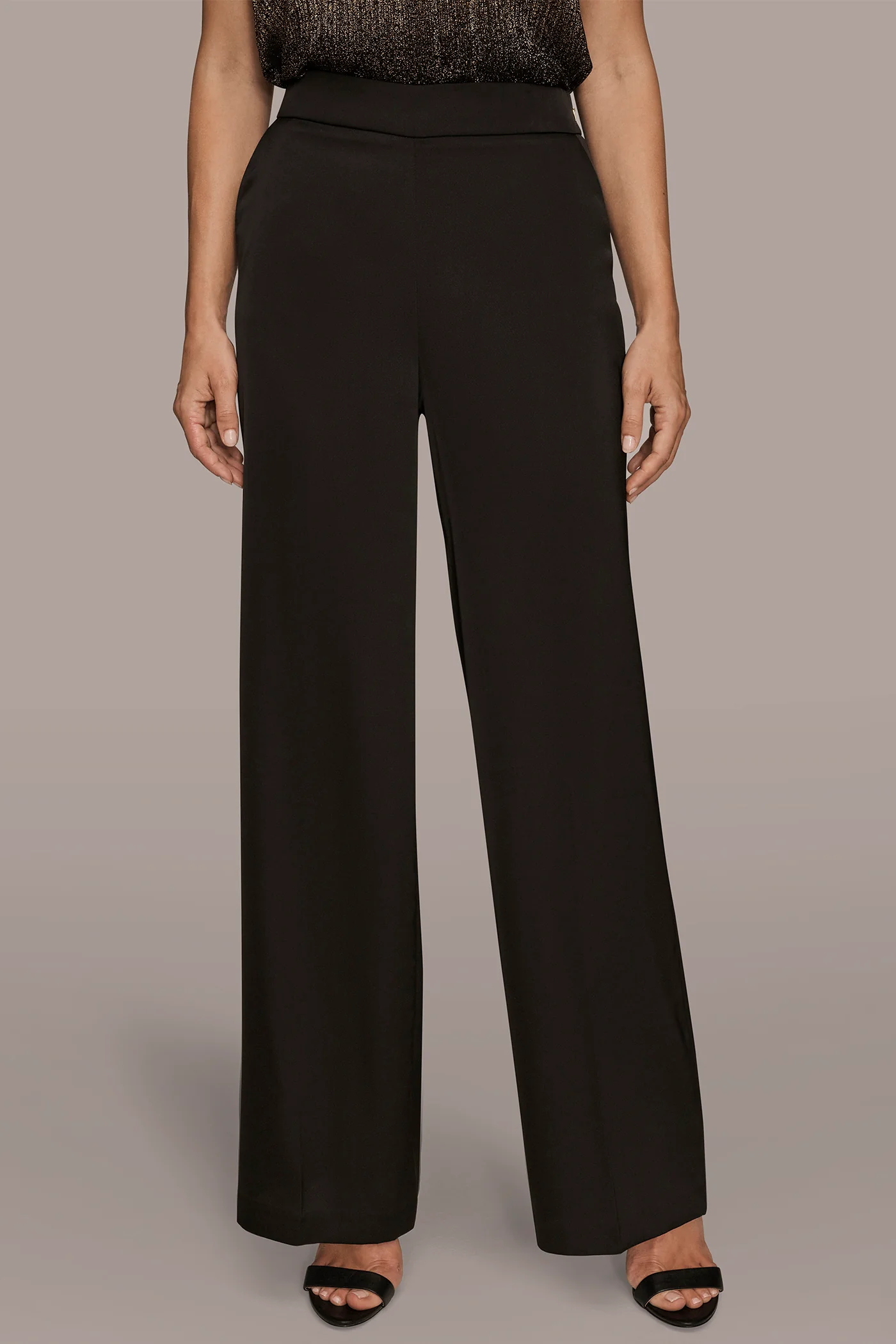 CHARMEUSE HIGH WAISTED WIDE LEG PANT - VXVOV