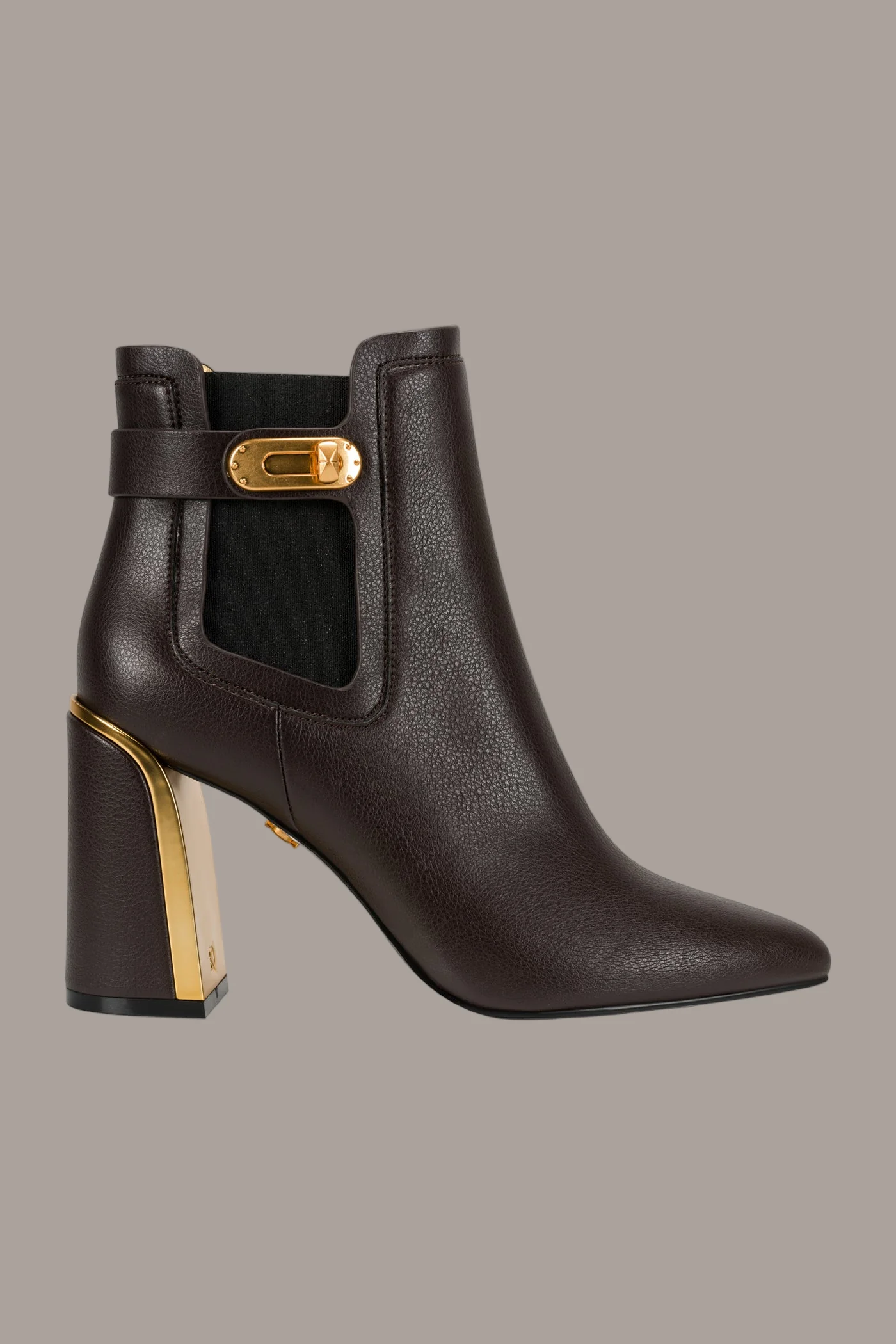 RAINE GOLD-TRIMMED CHELSEA BOOTIE - VXVOV