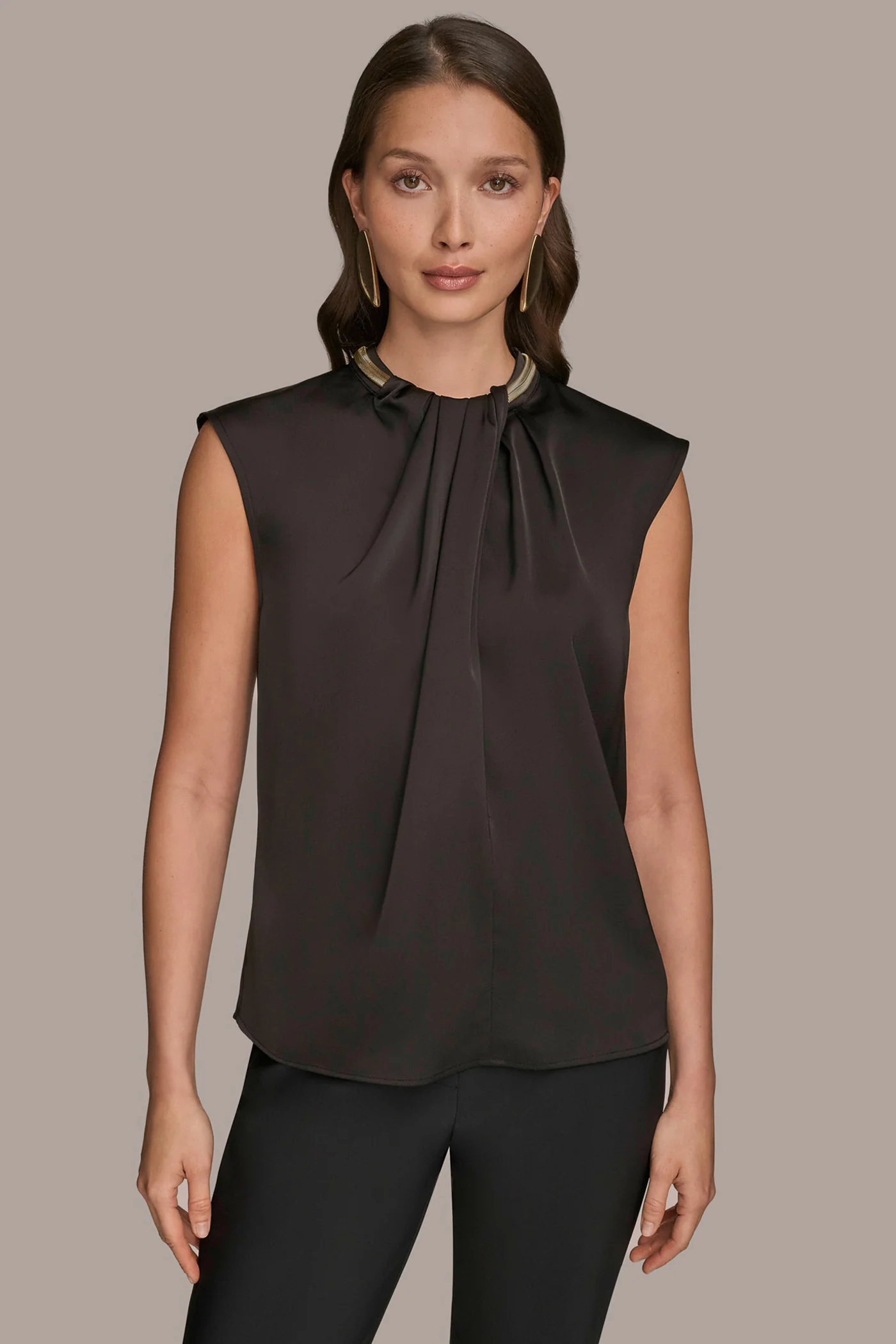 CAP SLEEVE TWIST-FRONT TOP - VXVOV
