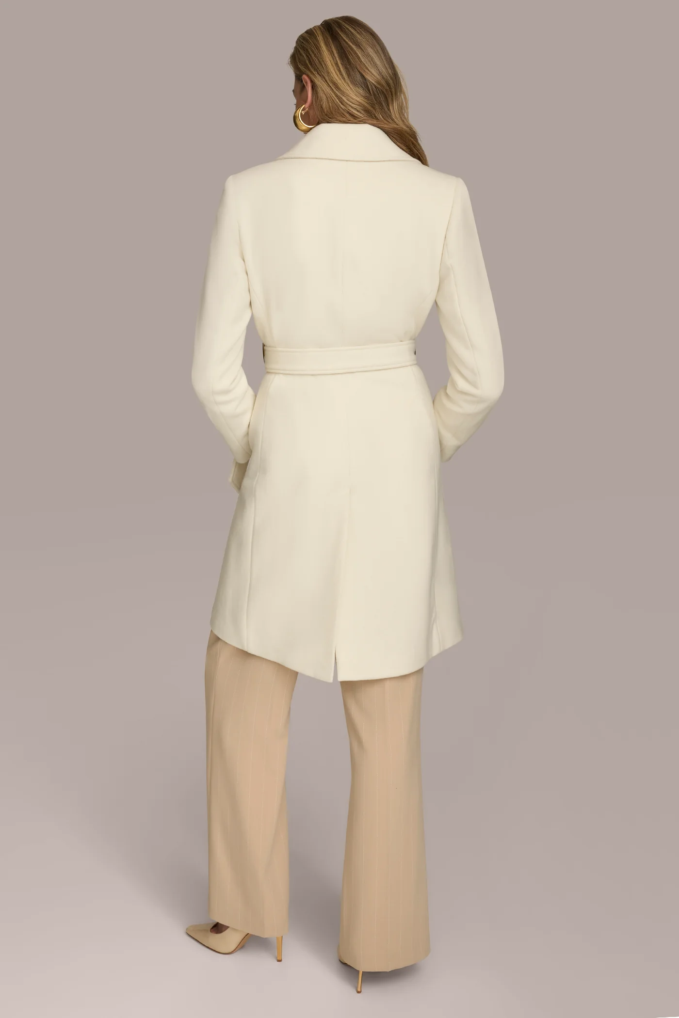WOOL LONG WRAP COAT - VXVOV