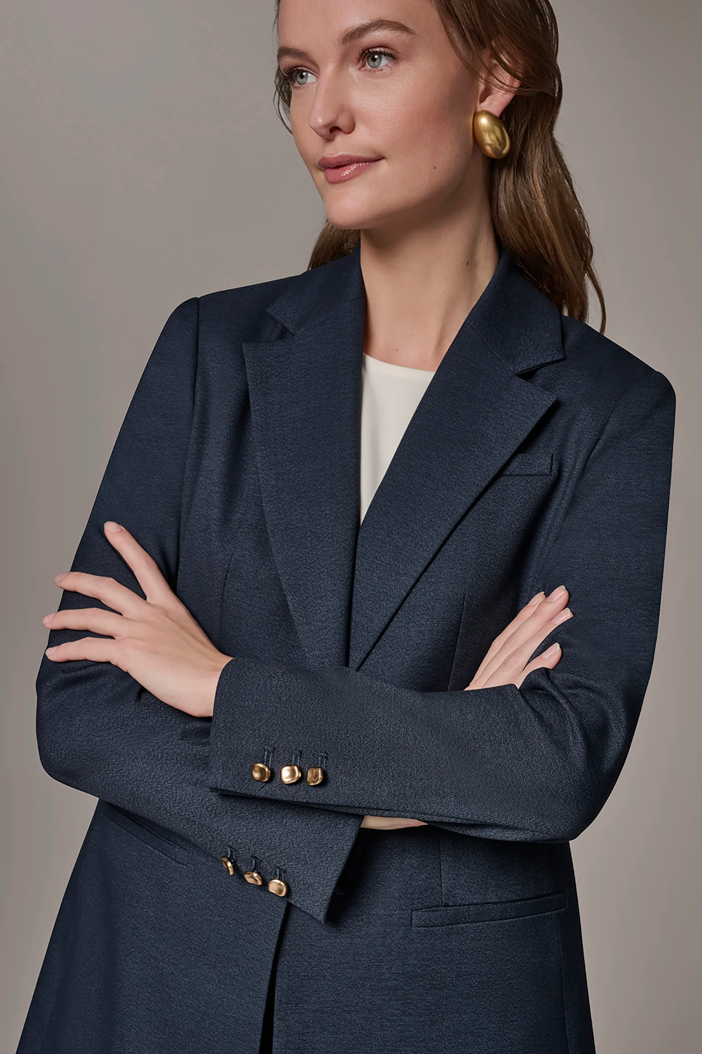 GOLD BAR LONGLINE BLAZER - VXVOV