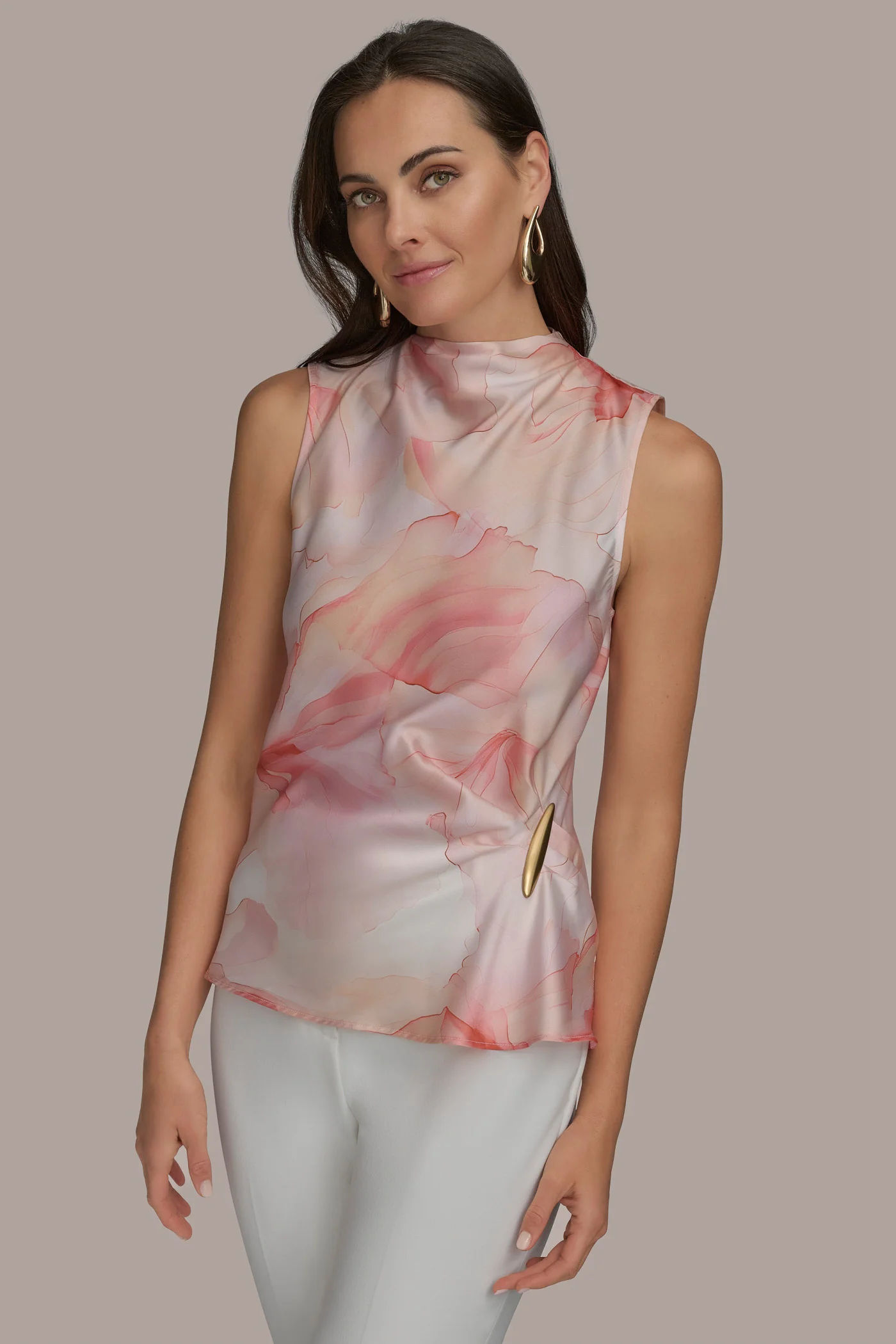 PART SLEEVELESS WITH HARDWARE WAIST - VXVOV