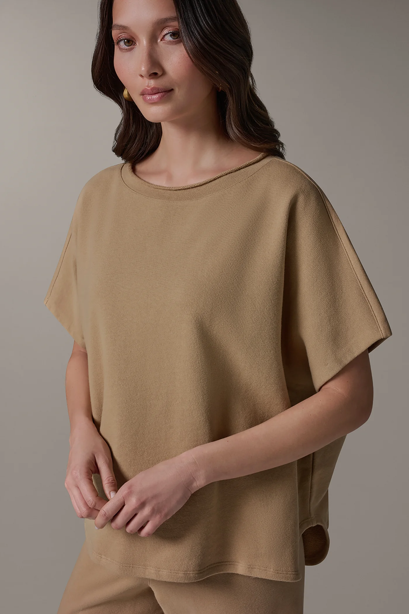 SHORT SLEEVE BOAT NECK PULLOVER - VXVOV