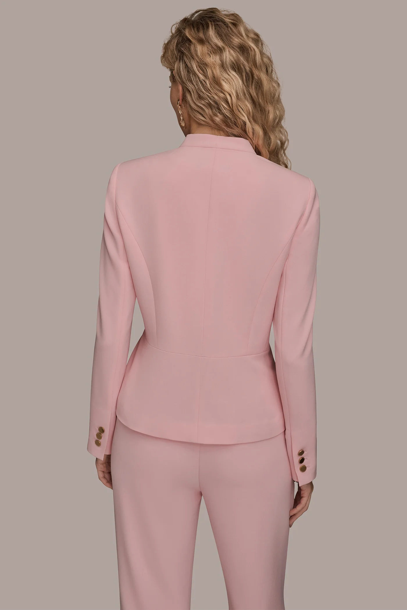 BAR-EMBELLISHED WRAP BLAZER - VXVOV
