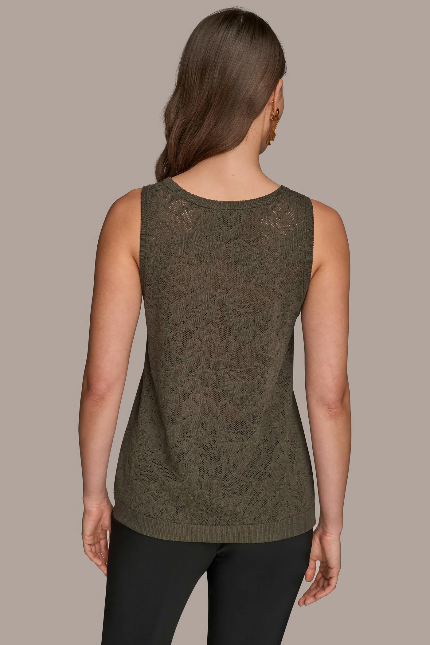 POINTELLE LACE-KNIT TANK - VXVOV