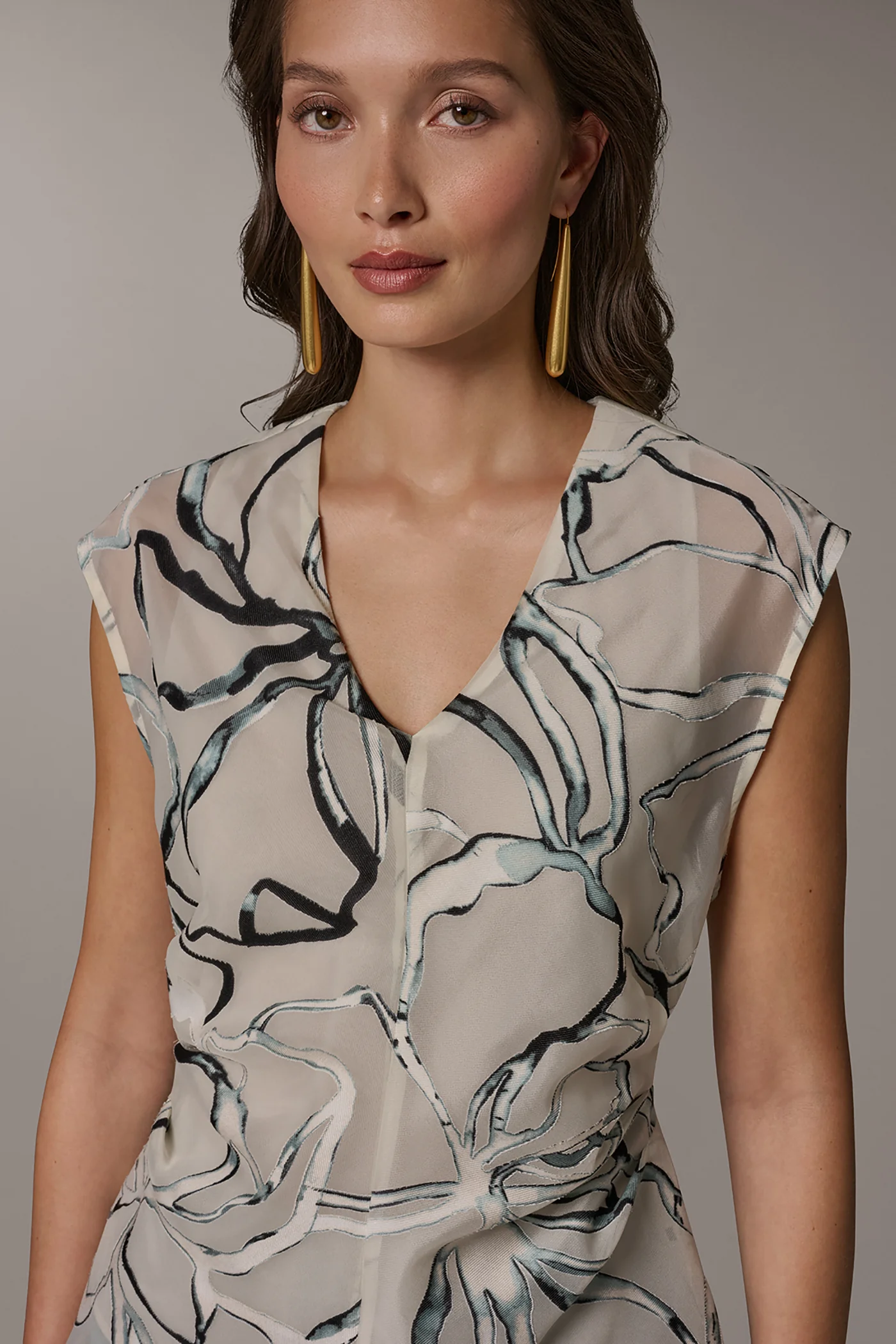 FLORAL BURNOUT TOP - VXVOV