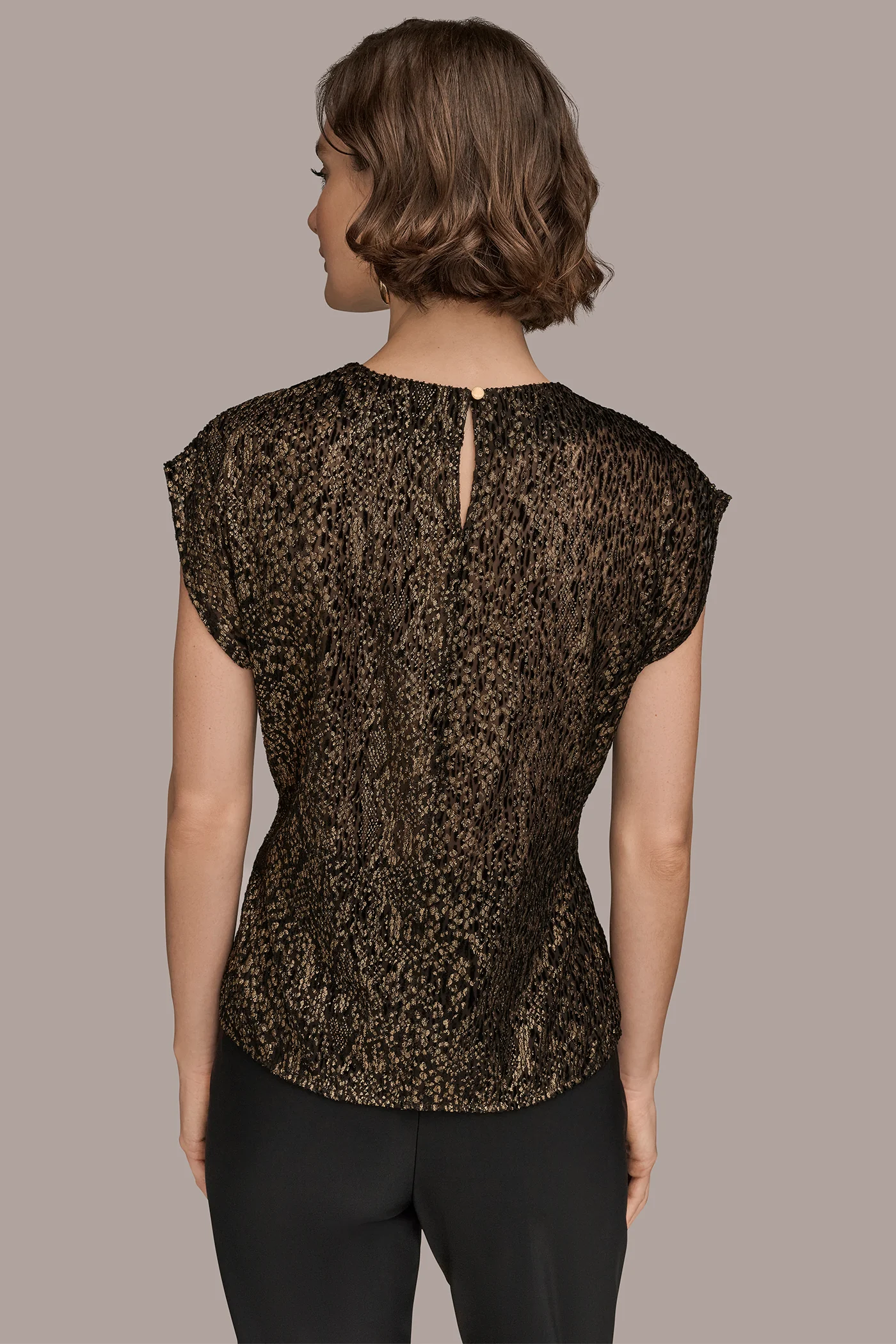 METALLIC BURNOUT TOP - VXVOV