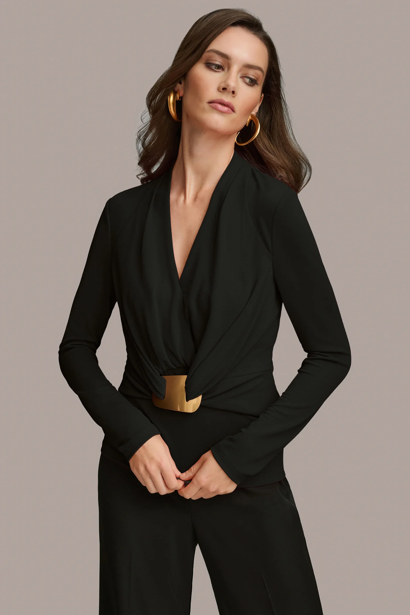 FAUX WRAP WITH HARDWARE TOP - VXVOV