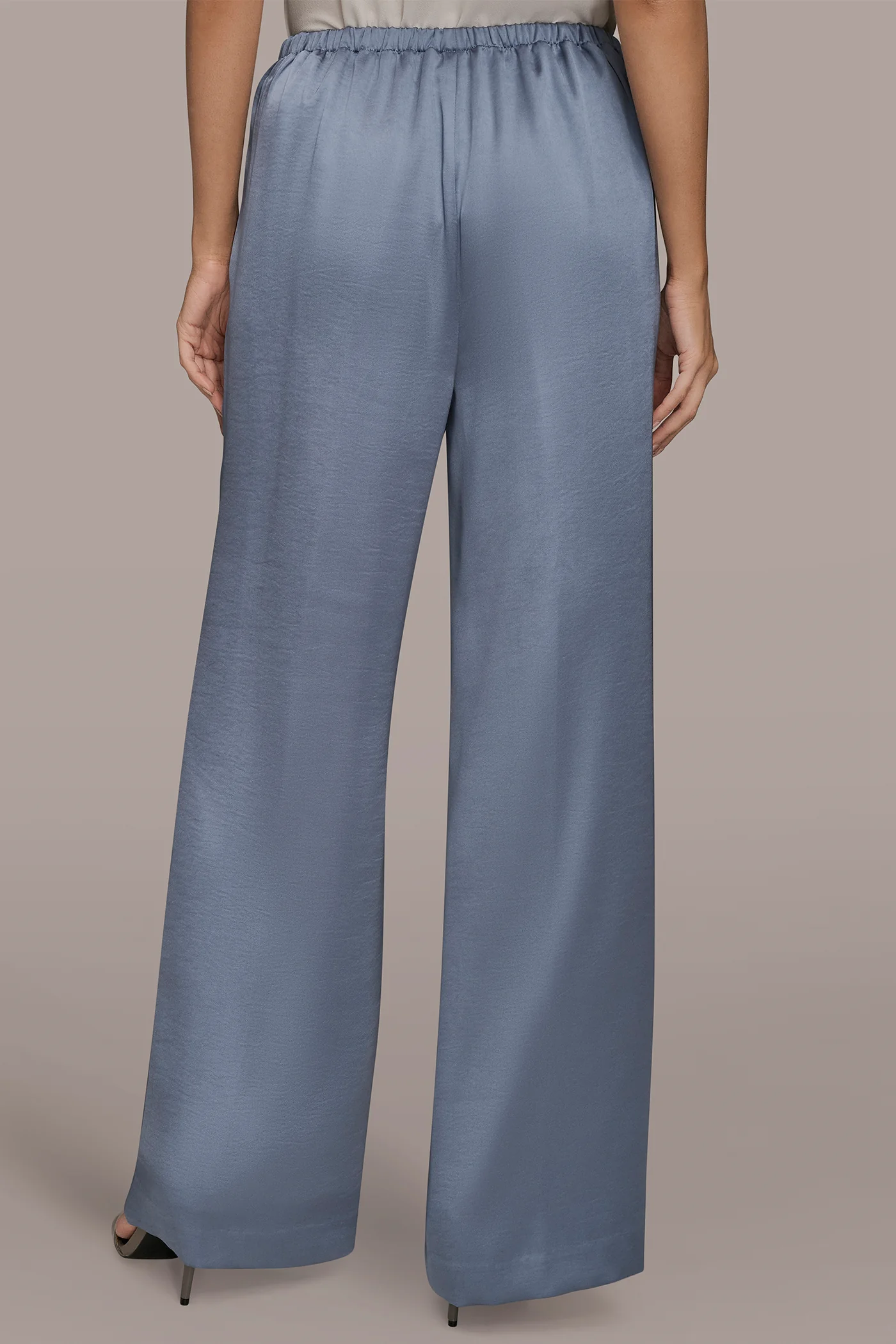 EXTRA HIGH-RISE SATIN PULL-ON PANT - VXVOV