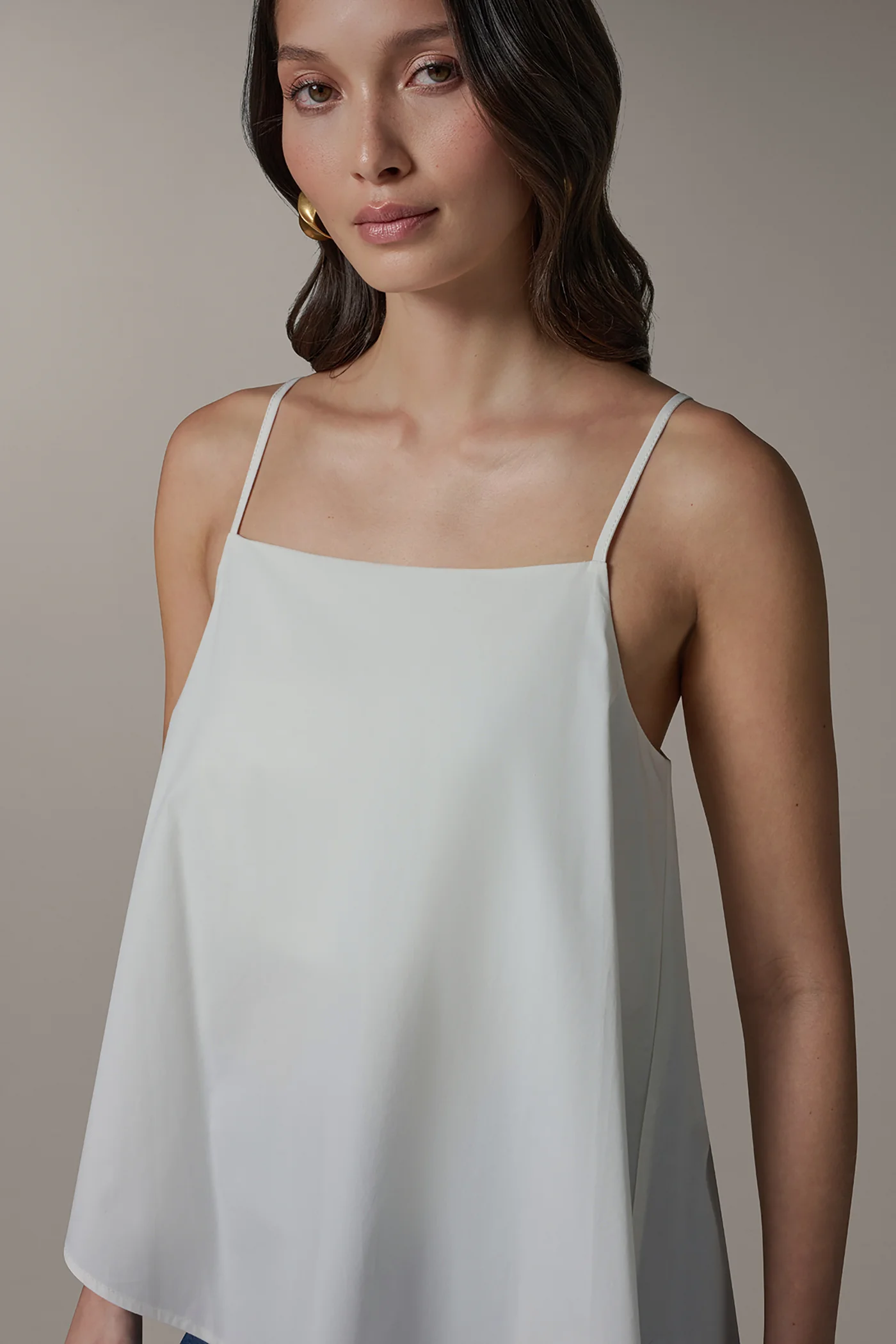 ASYMMETRICAL HEM TIE STRAP BLOUSE - VXVOV