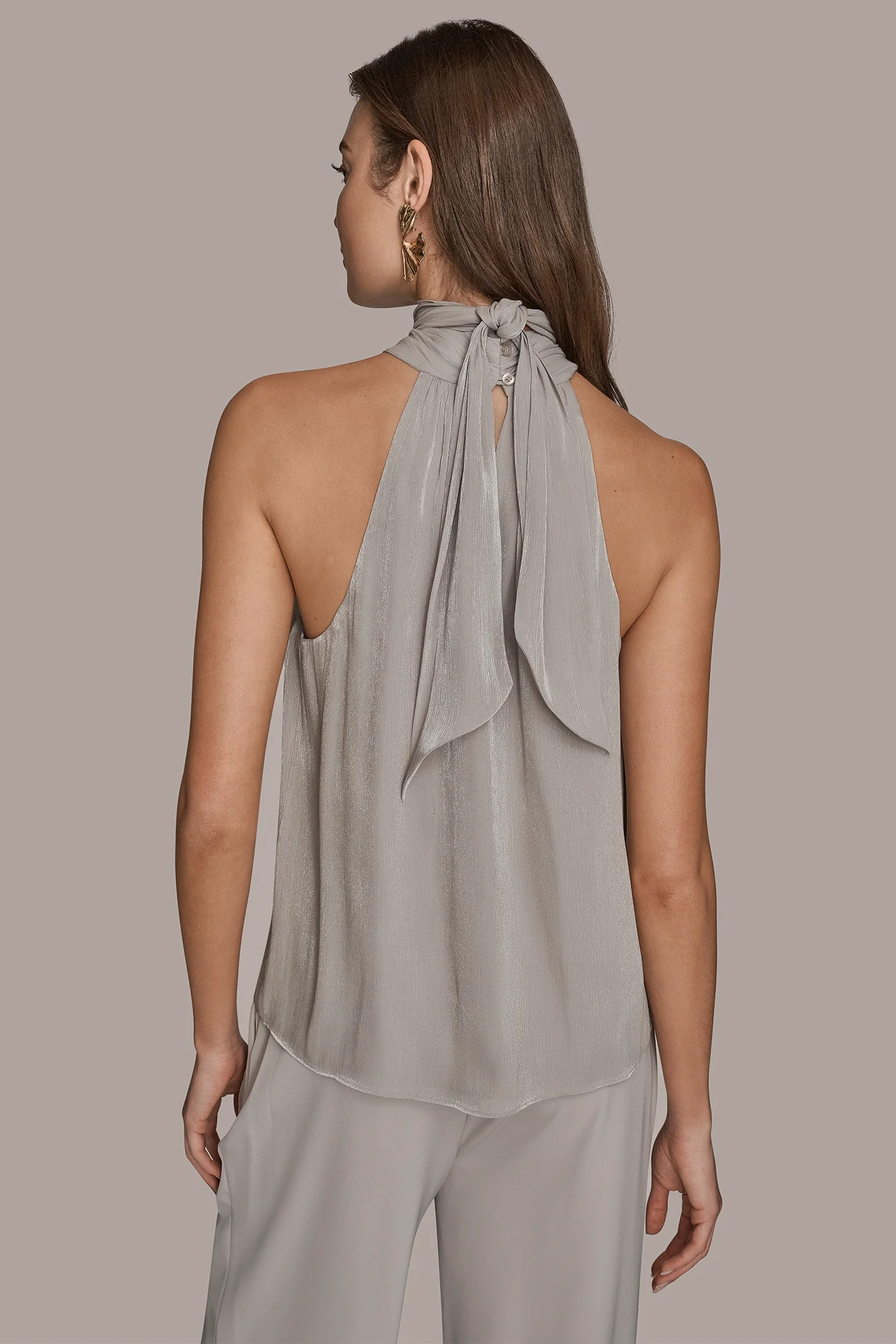 HALTER NECK SLEEVELESS BLOUSE - VXVOV