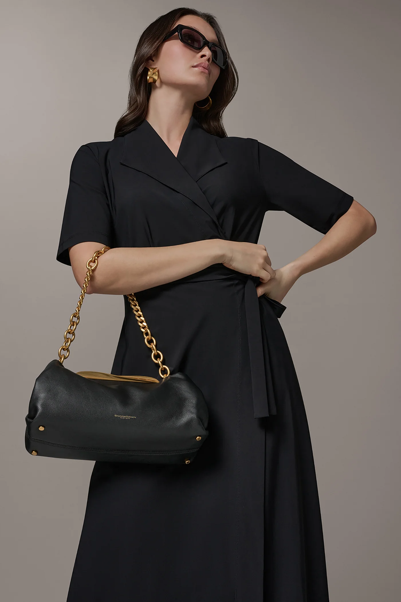 POPLIN LEATHER CLUTCH - VXVOV