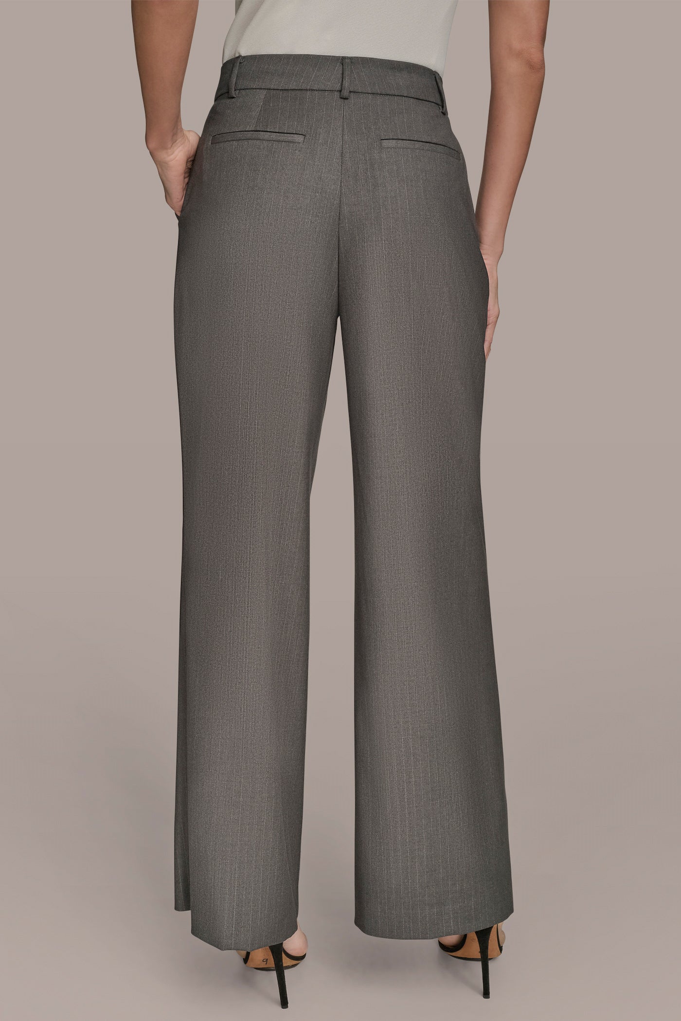 HIGH-RISE PINSTRIPE STRAIGHT-LEG PANT - VXVOV