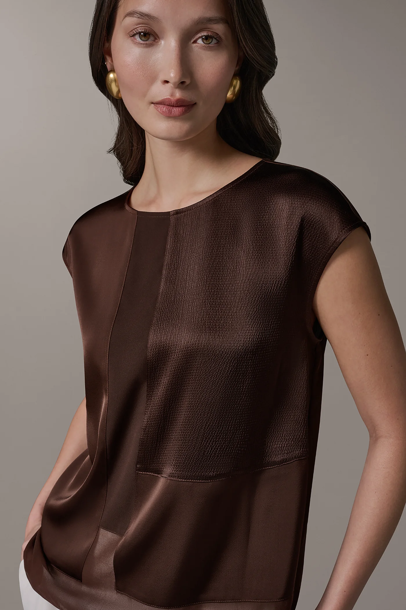 MIXED MEDIA BLOUSE - VXVOV