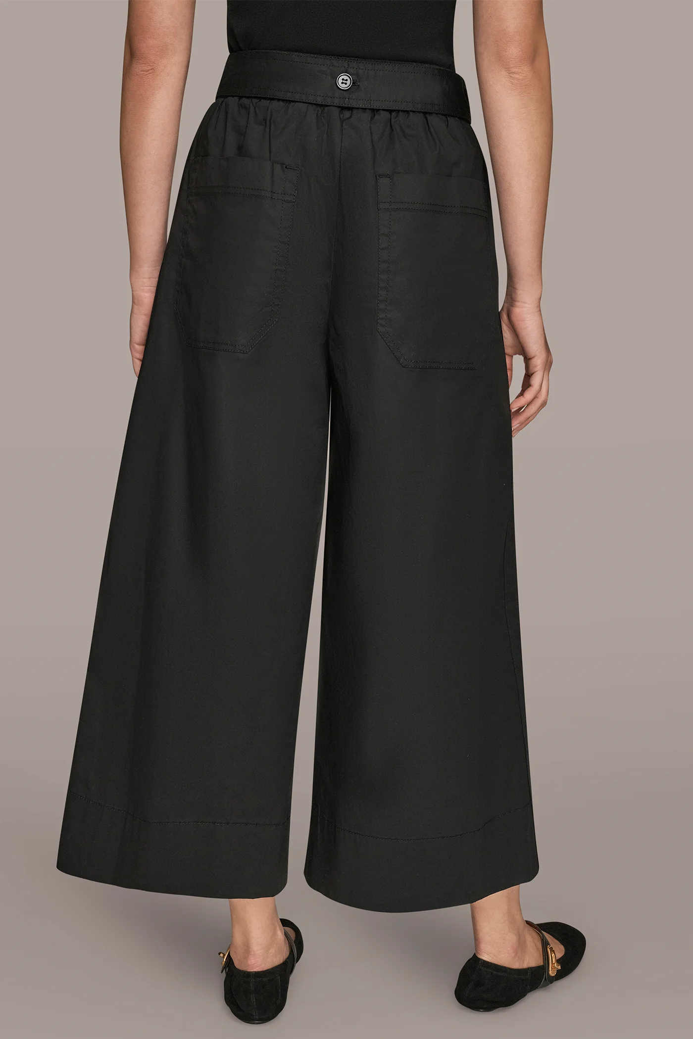 CROPPED HIGH-RISE WIDE-LEG PANT - VXVOV