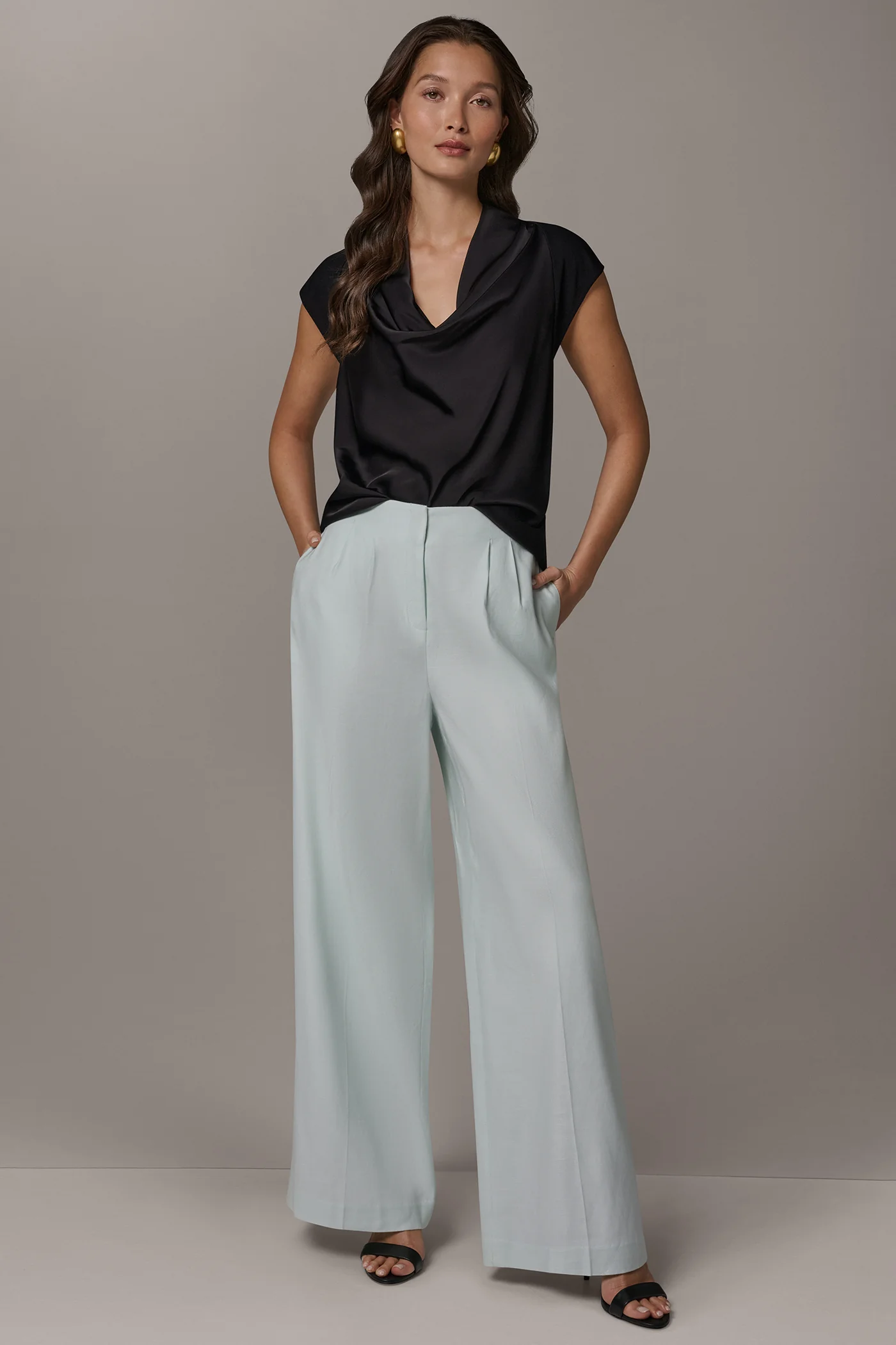 EXTRA HIGH-RISE PLEATED WIDE-LEG PANT - VXVOV
