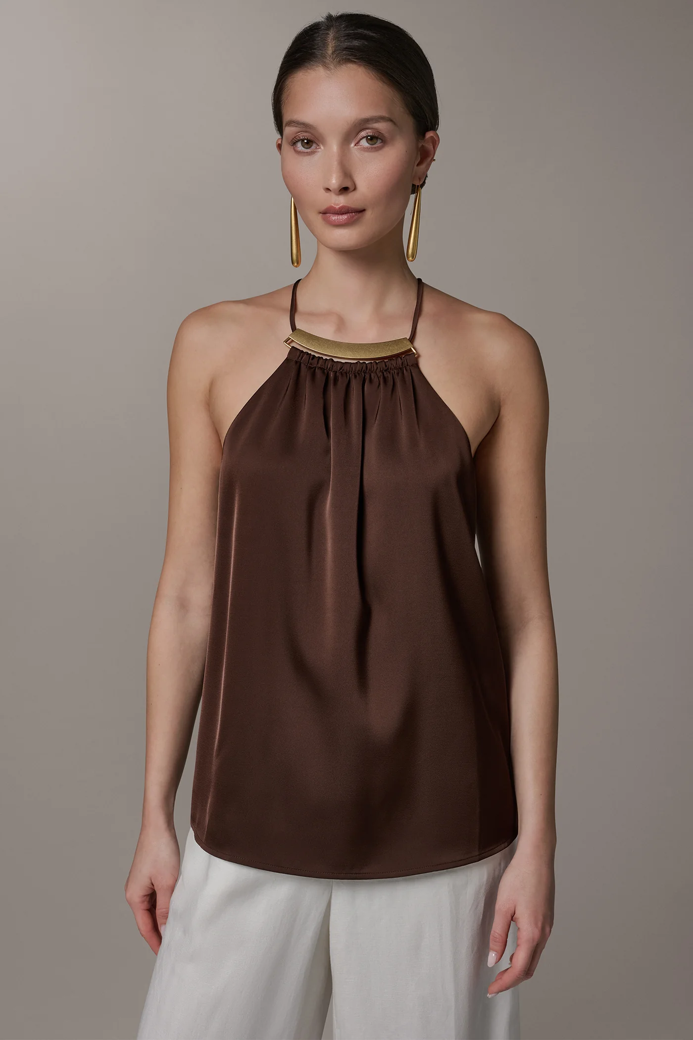 SLEEVELESS HALTER TOP - VXVOV