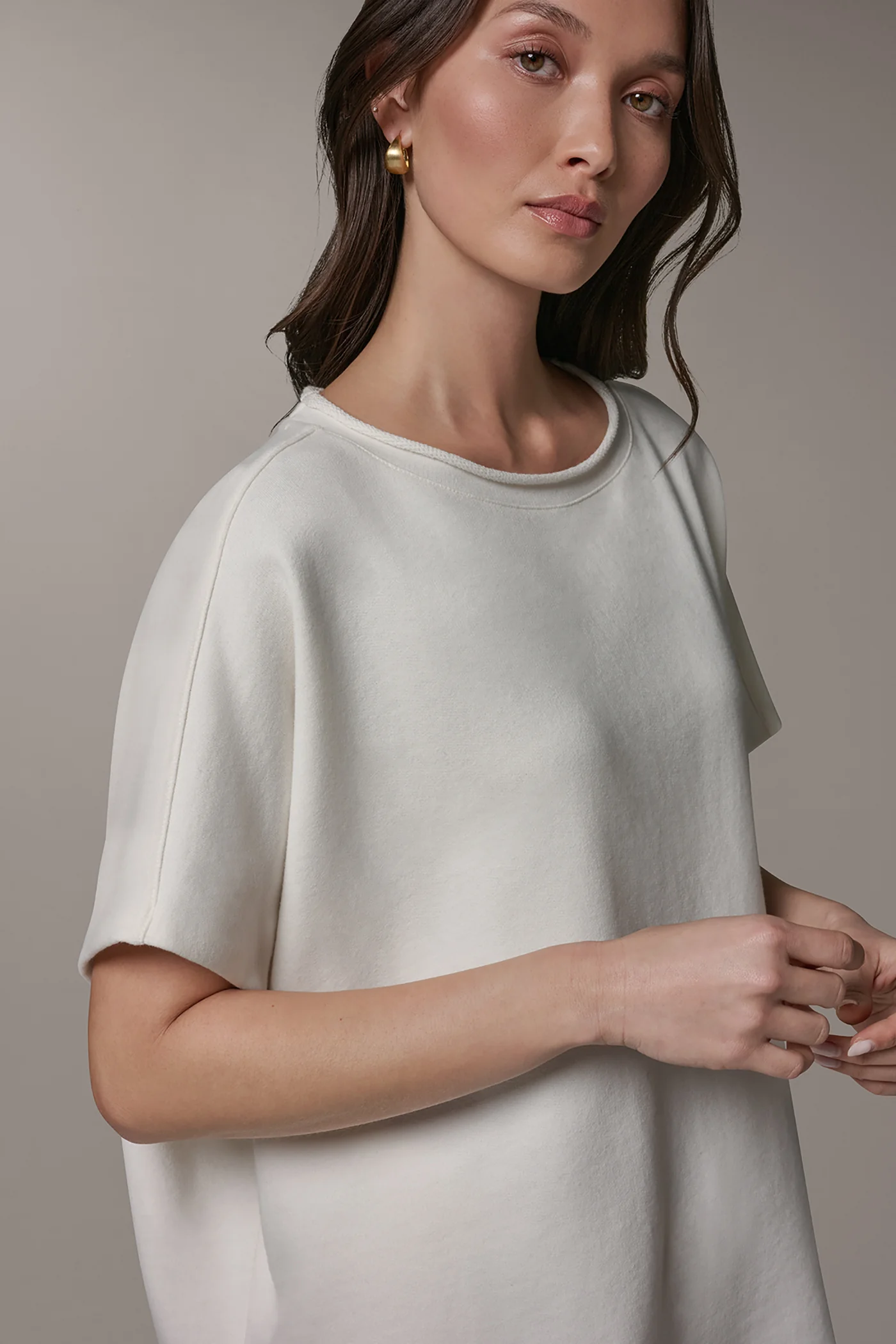 SHORT SLEEVE BOAT NECK PULLOVER - VXVOV