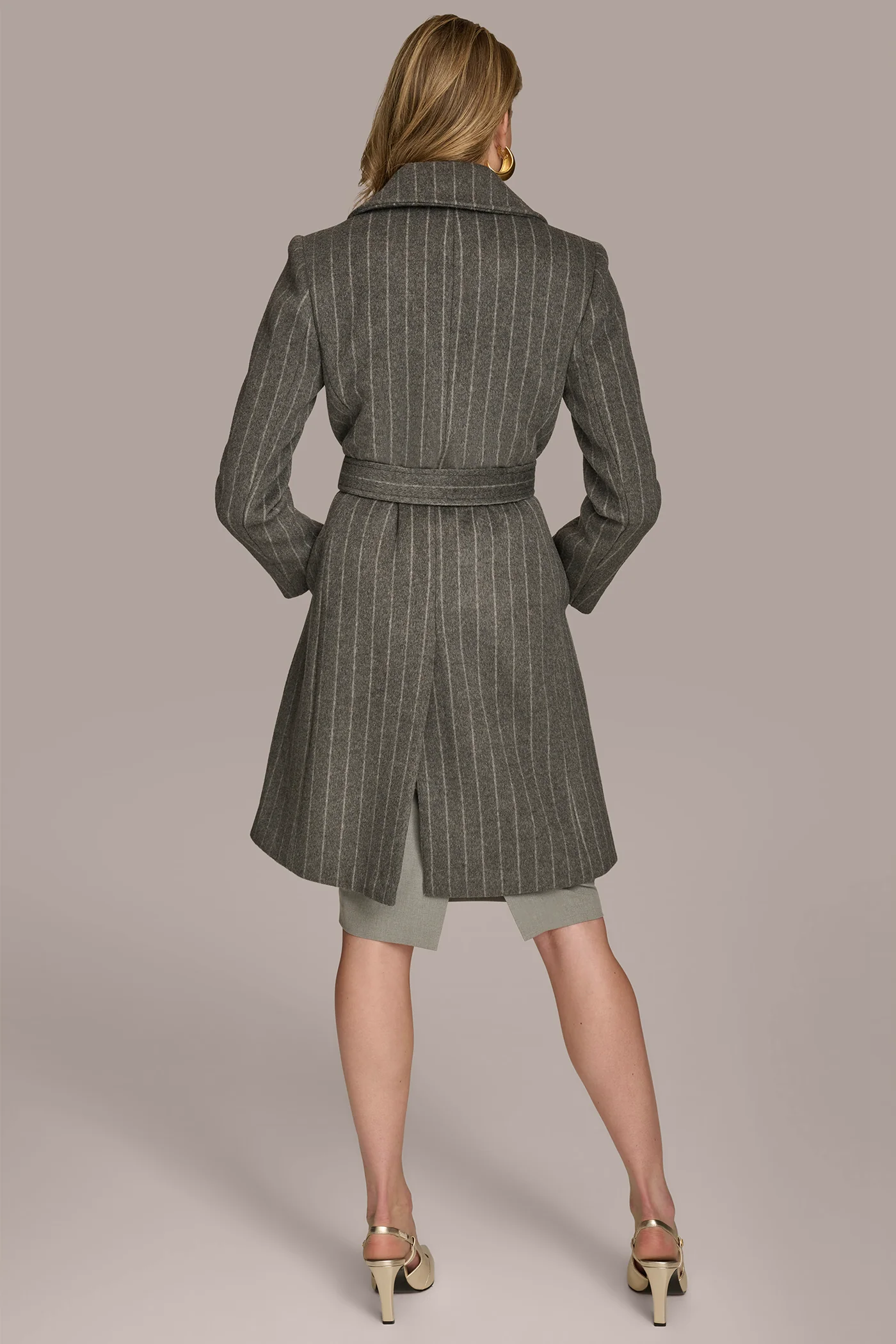 WOOL LONG WRAP COAT - VXVOV