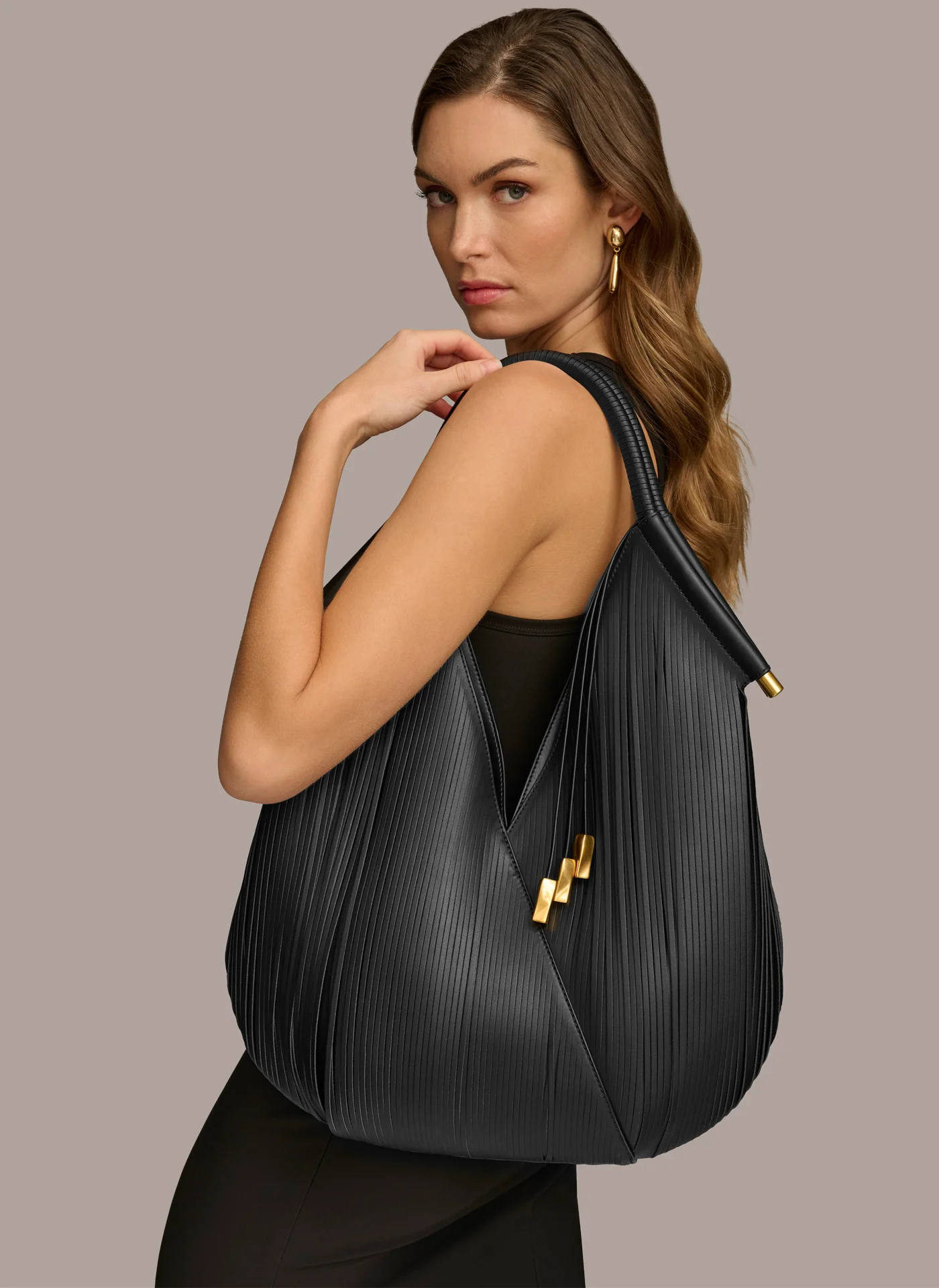 BALDWIN LARGE LASER-CUT SHOULDER BAG - VXVOV