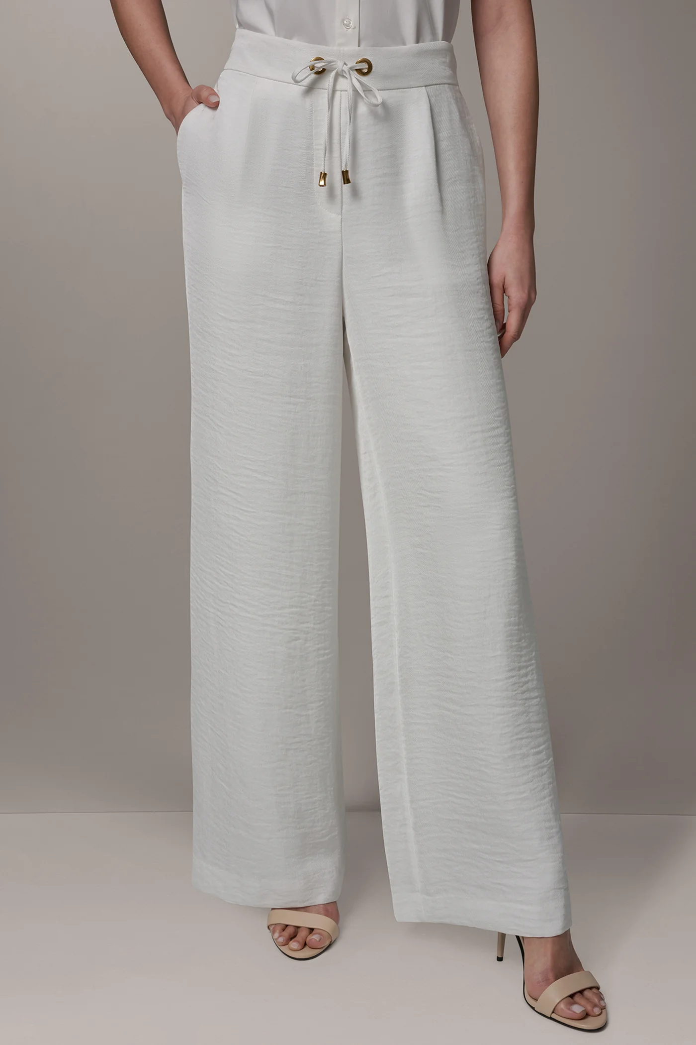 PLEATED WIDE LEG PANT - VXVOV