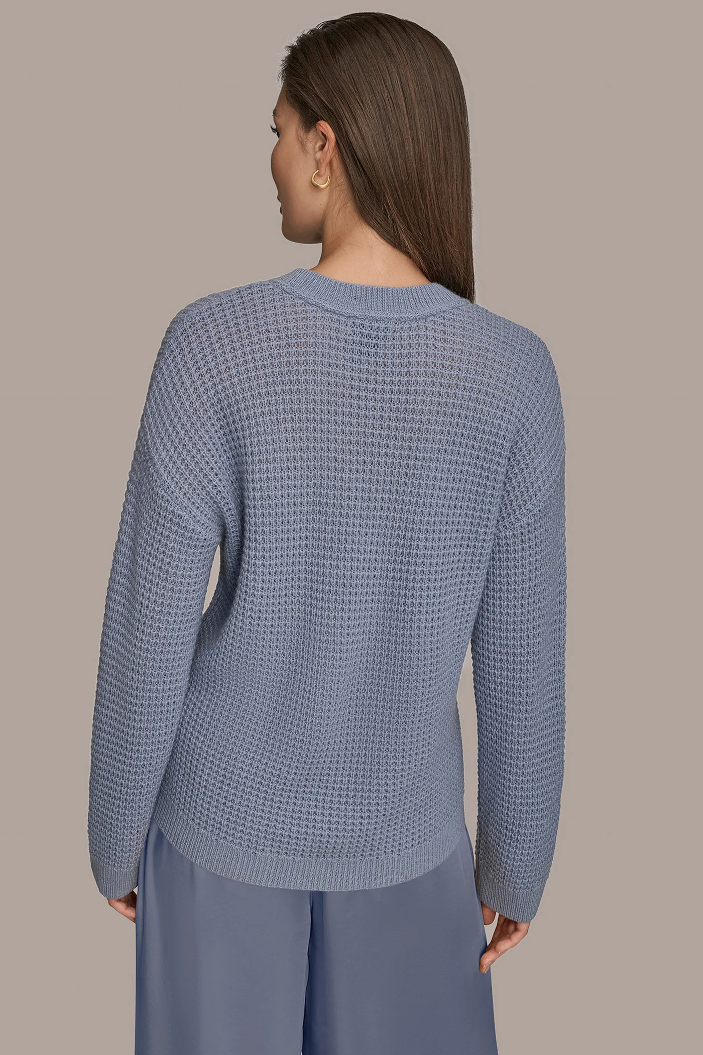 WOOL AND CASHMERE-BLEND POCKET SWEATER - VXVOV