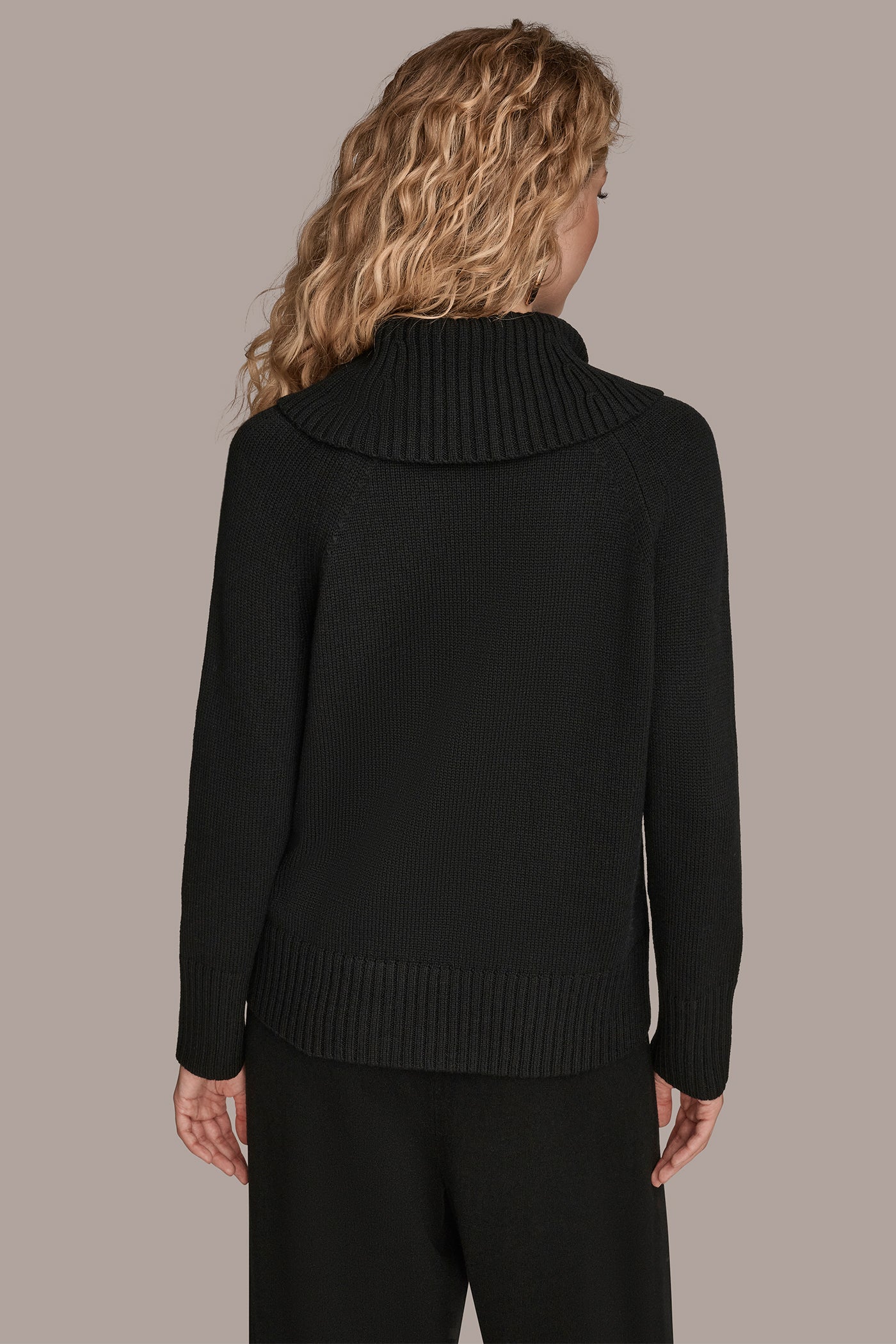 ZIP SPLIT TURTLENECK SWEATER - VXVOV