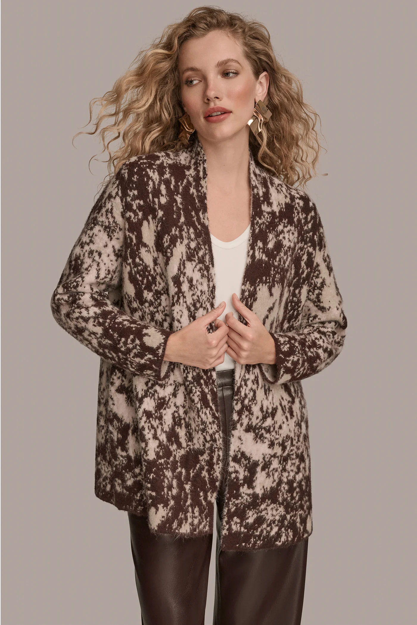 JACQUARD-KNIT CARDIGAN - VXVOV