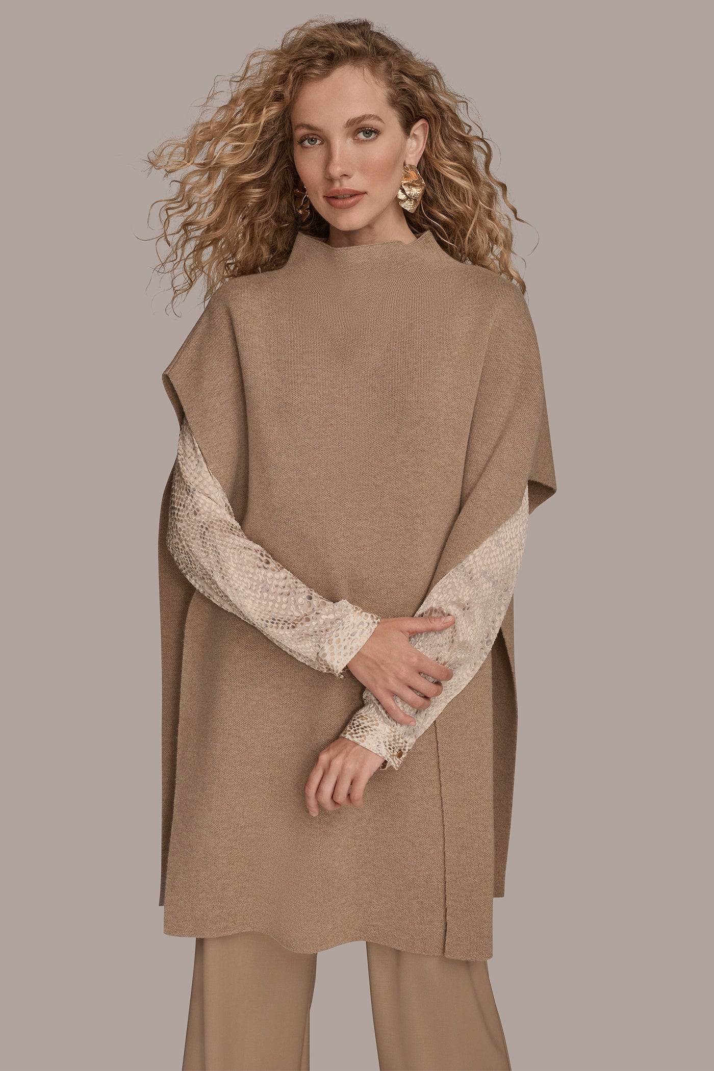 MOCK-NECK TUNIC - VXVOV