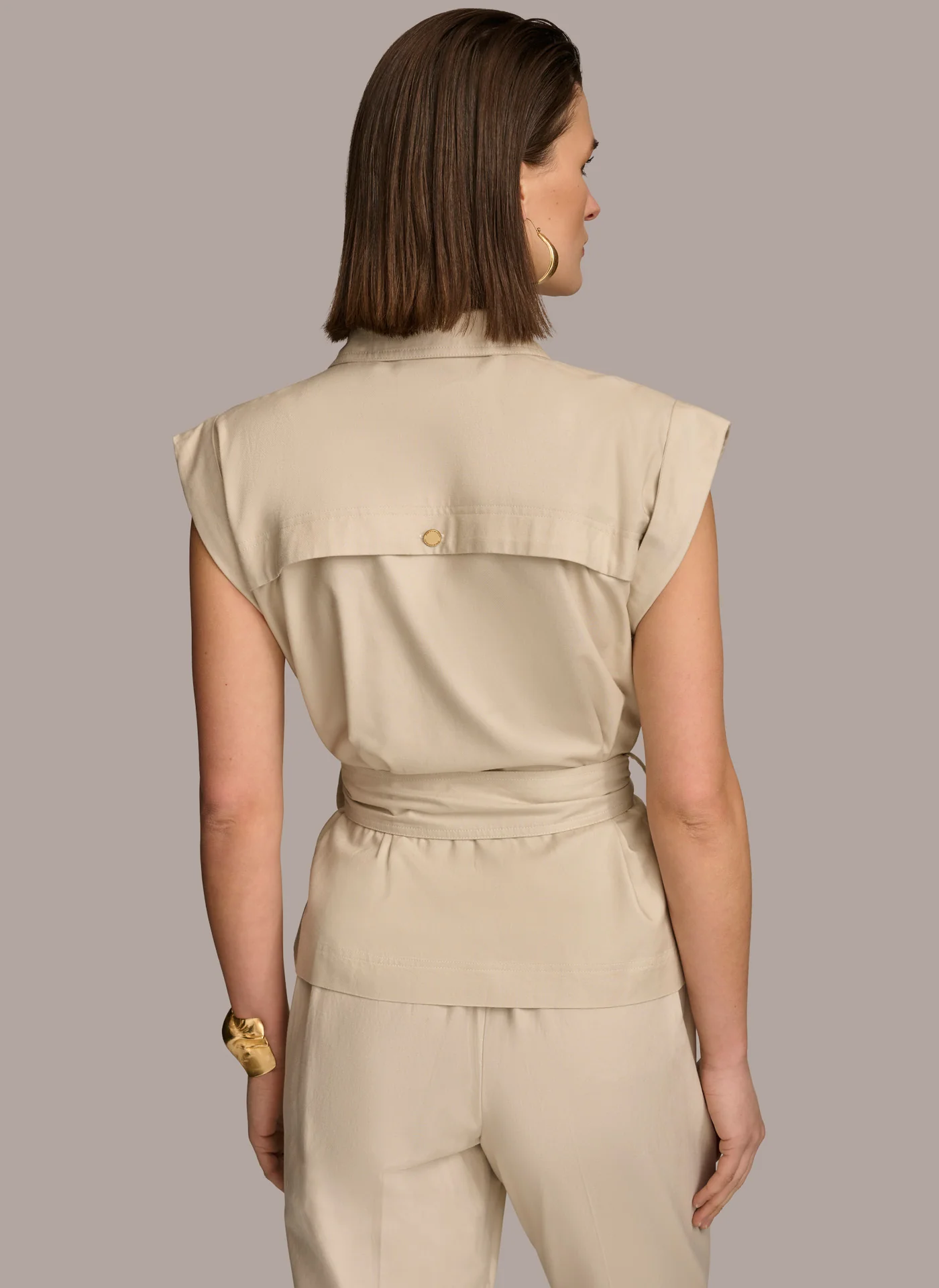 BELTED JACKET WITH POCKETS - VXVOV