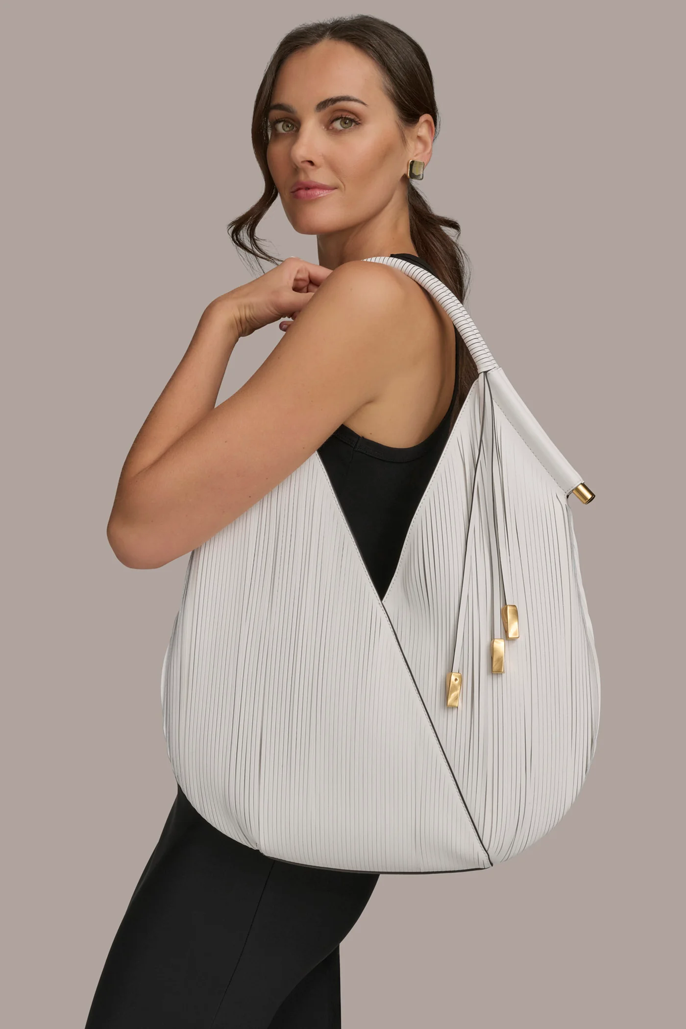 BALDWIN LARGE LASER-CUT SHOULDER BAG - VXVOV