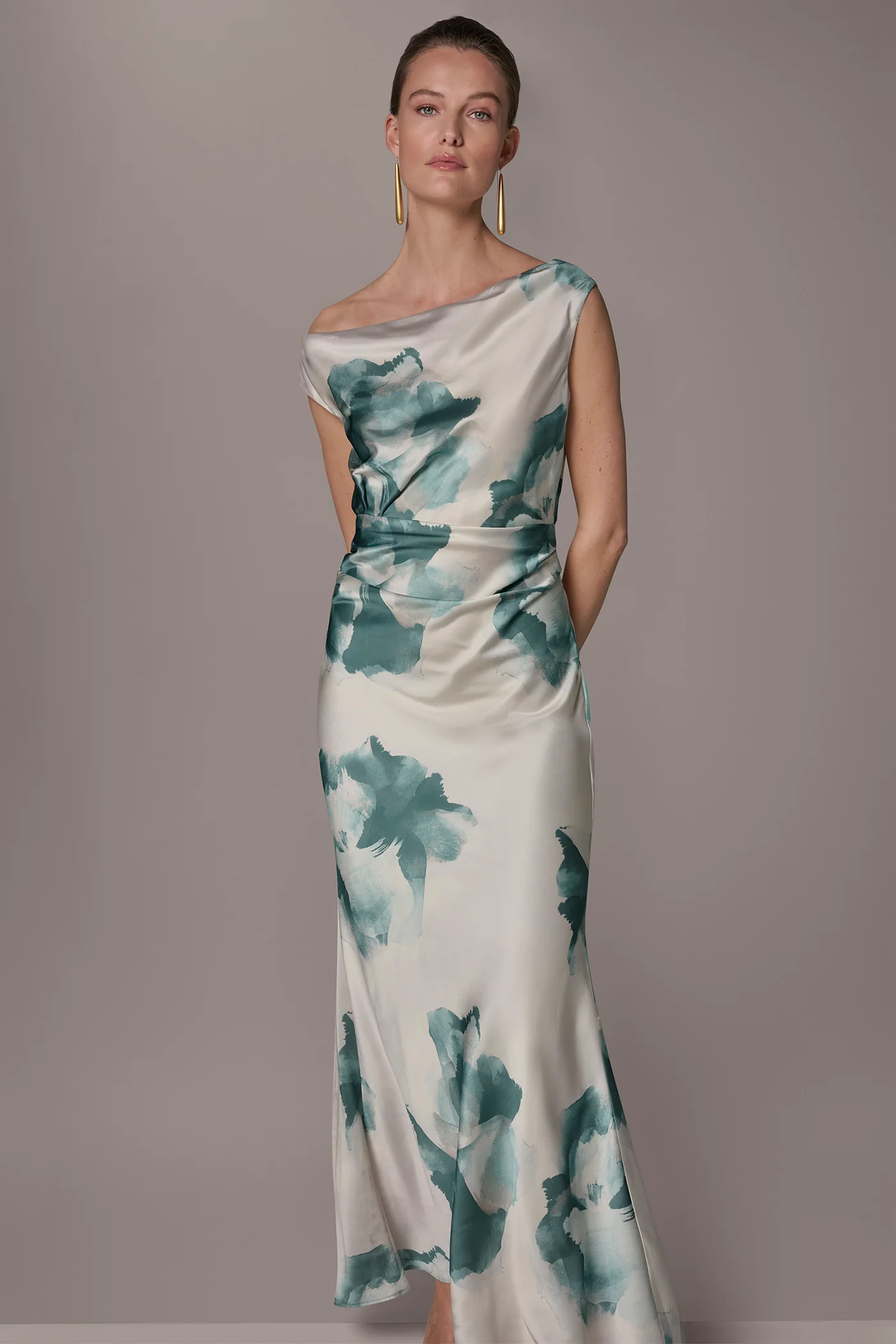 CHARMEUSE FLORAL GOWN - VXVOV