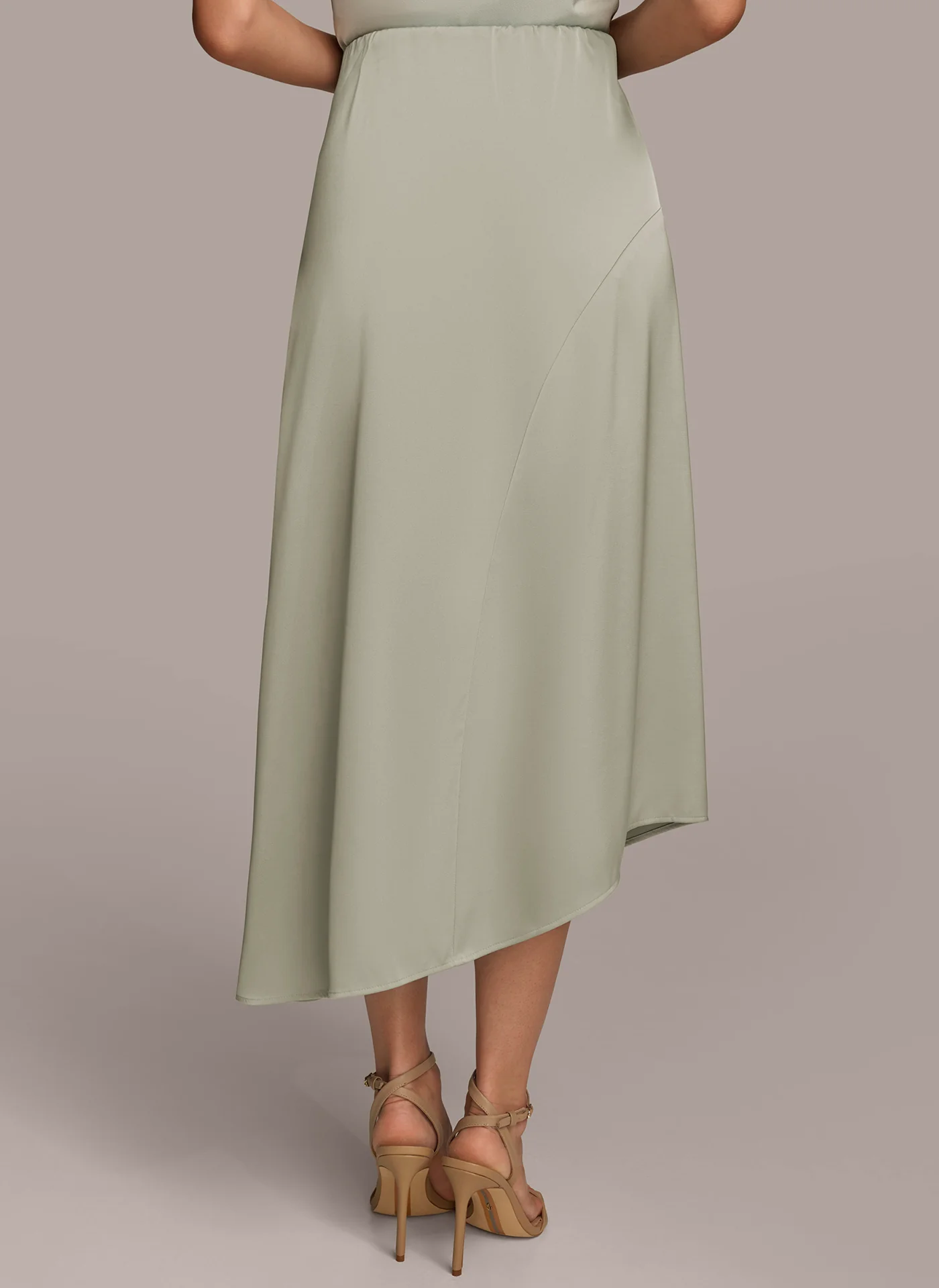 ASYMMETRICAL FLARE HEM SKIRT - VXVOV