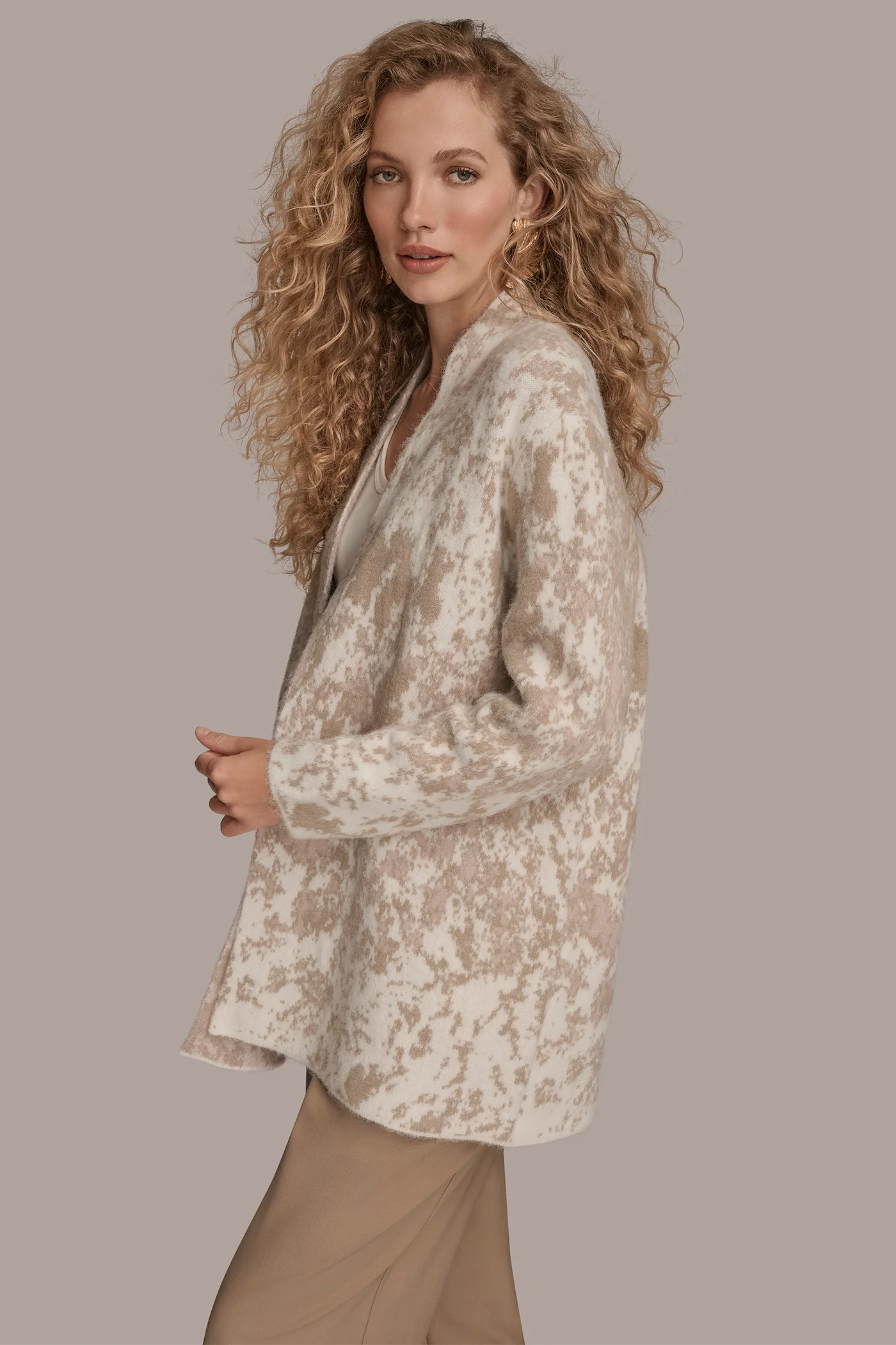 JACQUARD-KNIT CARDIGAN - VXVOV