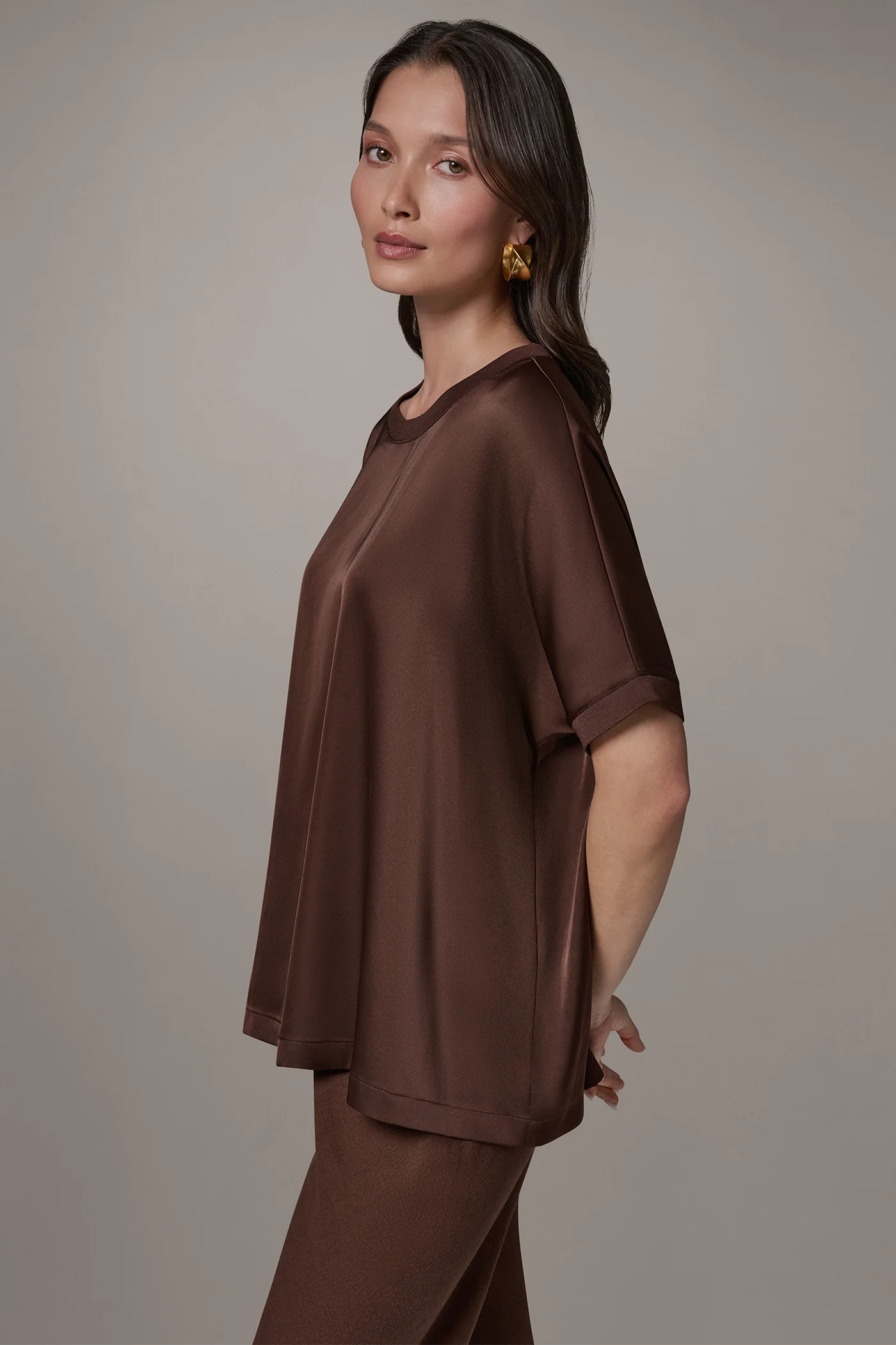 SHORT SLEEVE BOXY BLOUSE - VXVOV