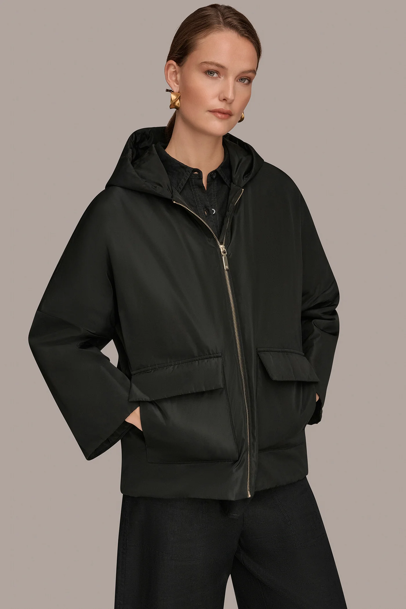 HOODED LIGHT QUILT JACKET - VXVOV