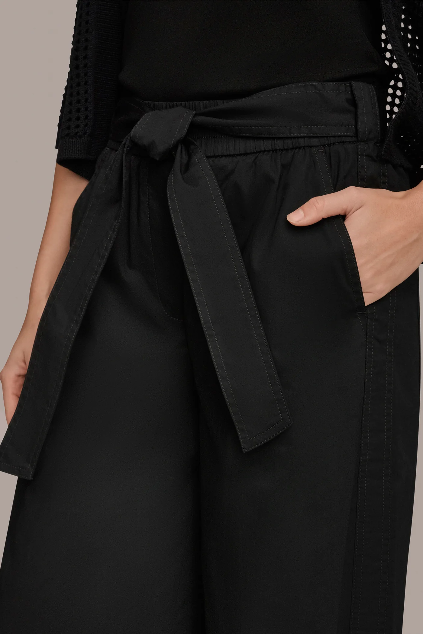 CROPPED MID-RISE WIDE-LEG PANT - VXVOV