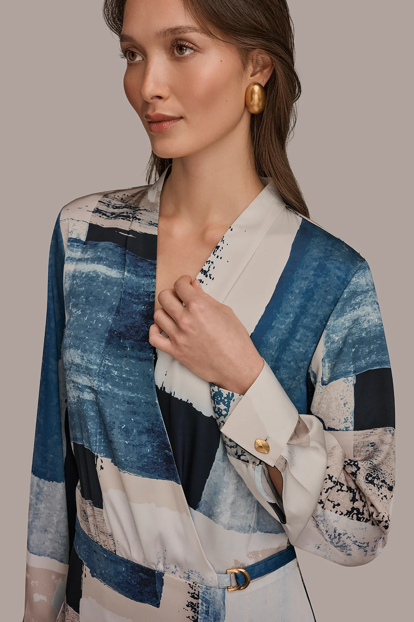 FAUX WRAP BLOUSE - VXVOV