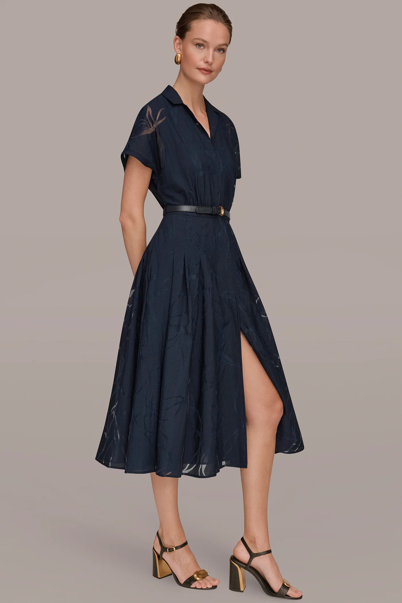 SHORT-SLEEVE SHIRT DRESS - VXVOV