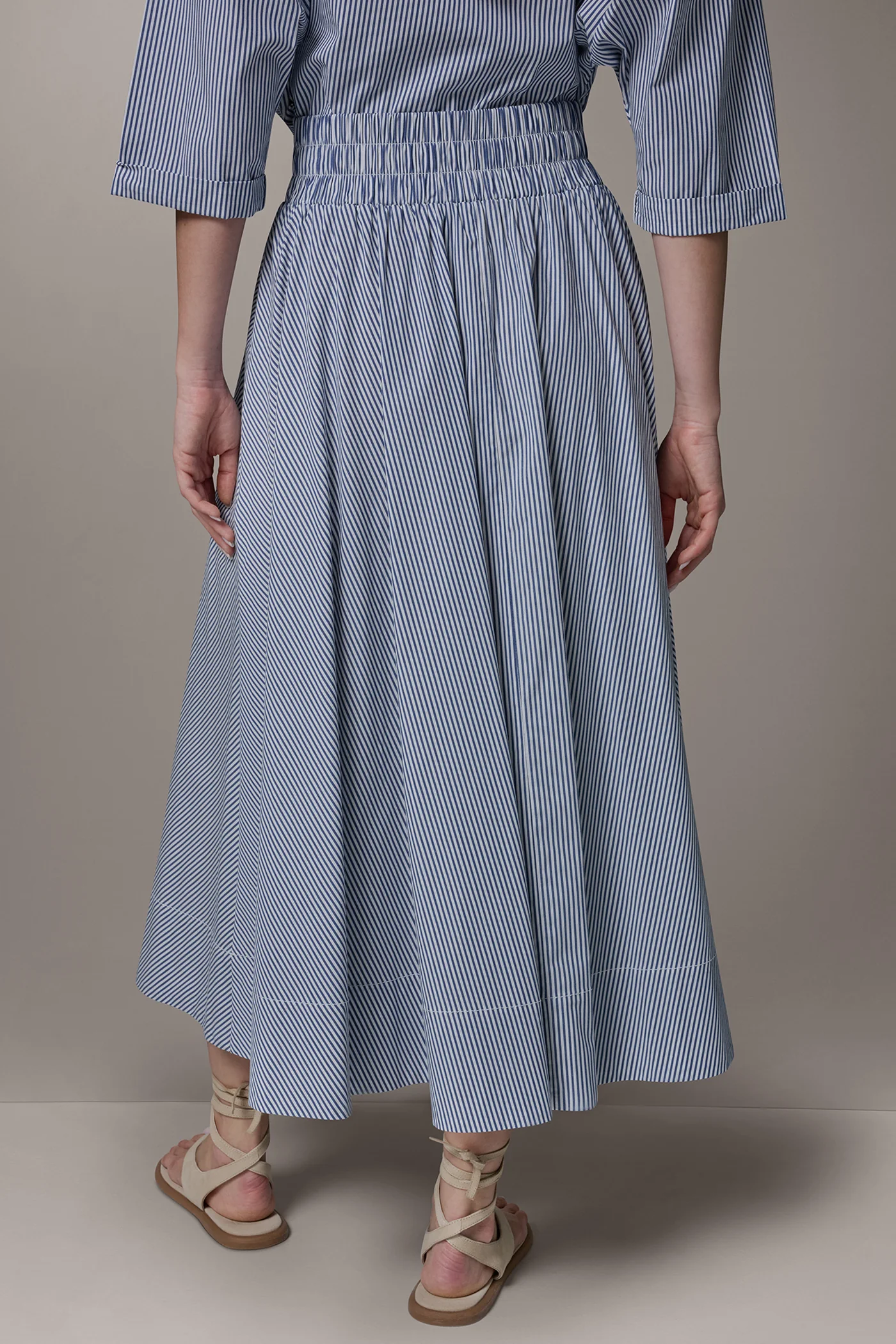 STRIPE MAXI A-LINE SKIRT - VXVOV