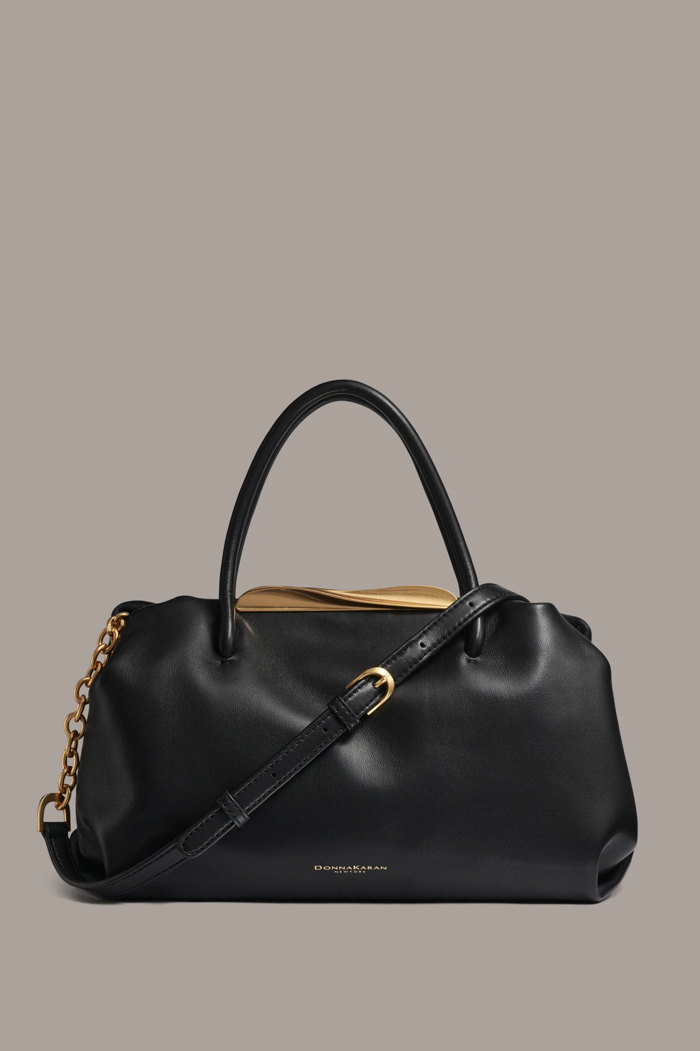 POPLIN LEATHER SATCHEL BAG - VXVOV